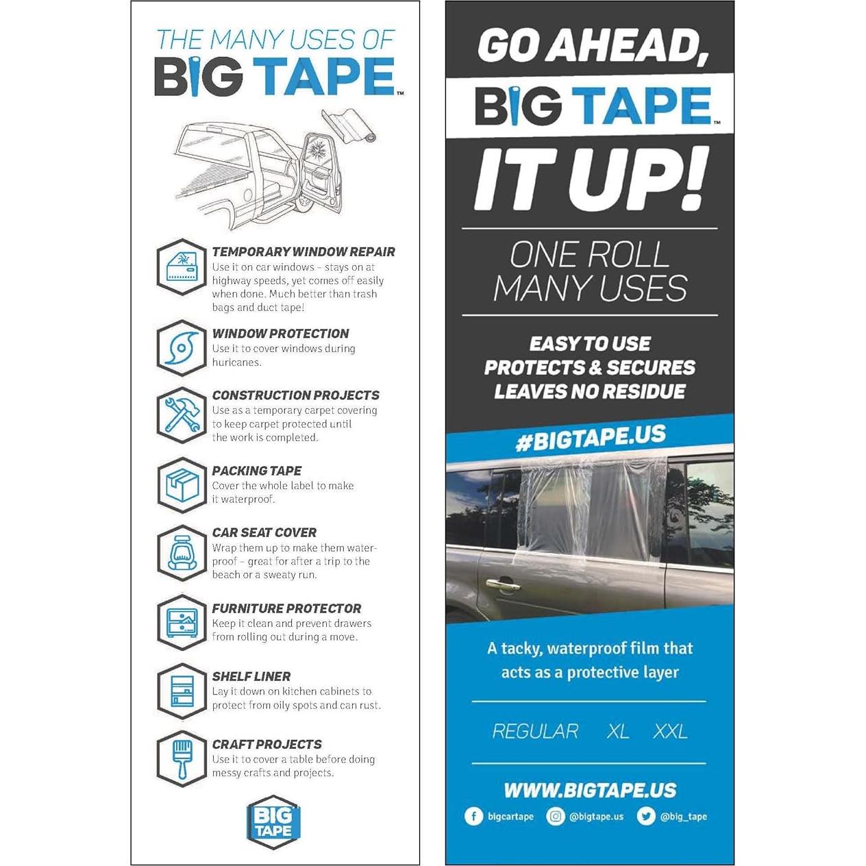 Cinta Plástica Gran Cinta XL 2 Paquetes 12 Pies 44.45 cm