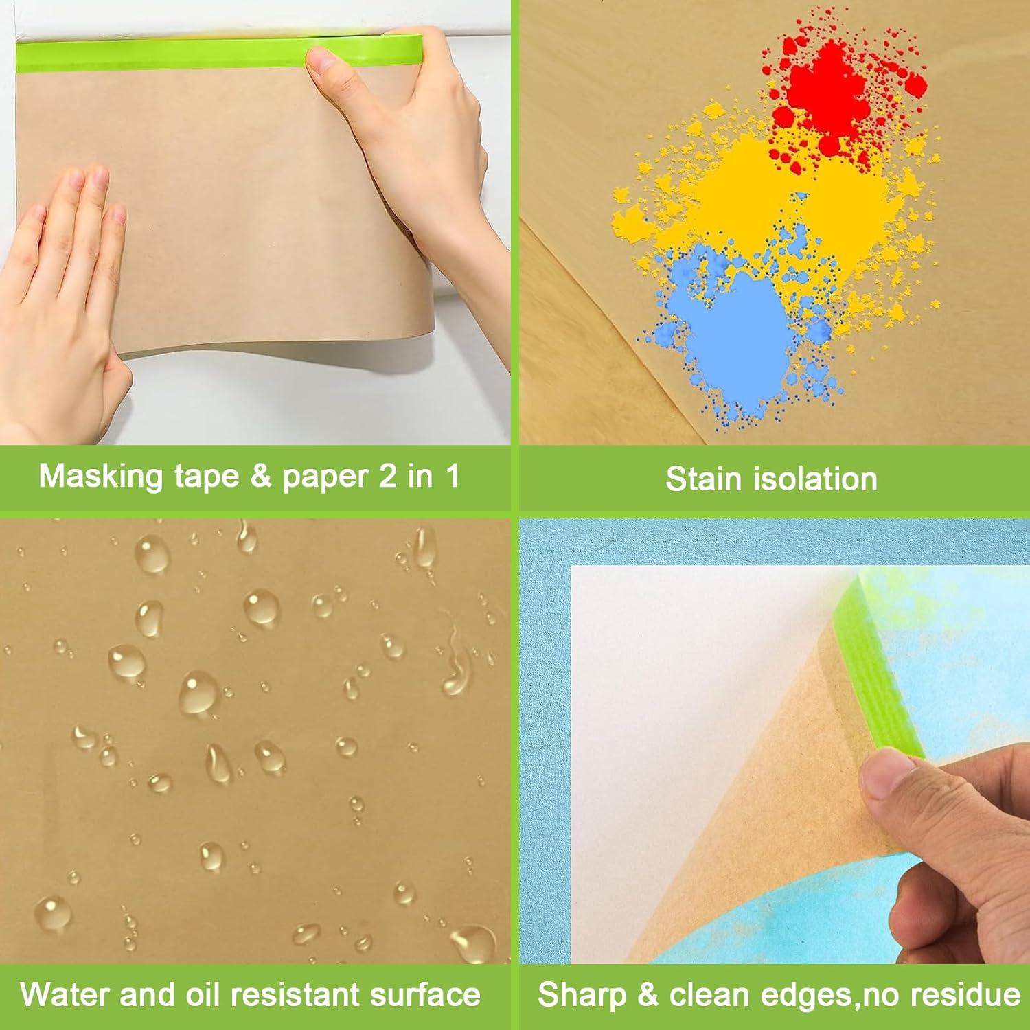 Papel de Enmascarar con Cinta Yudahgan 6 Rollos 45,72-15,24 cm