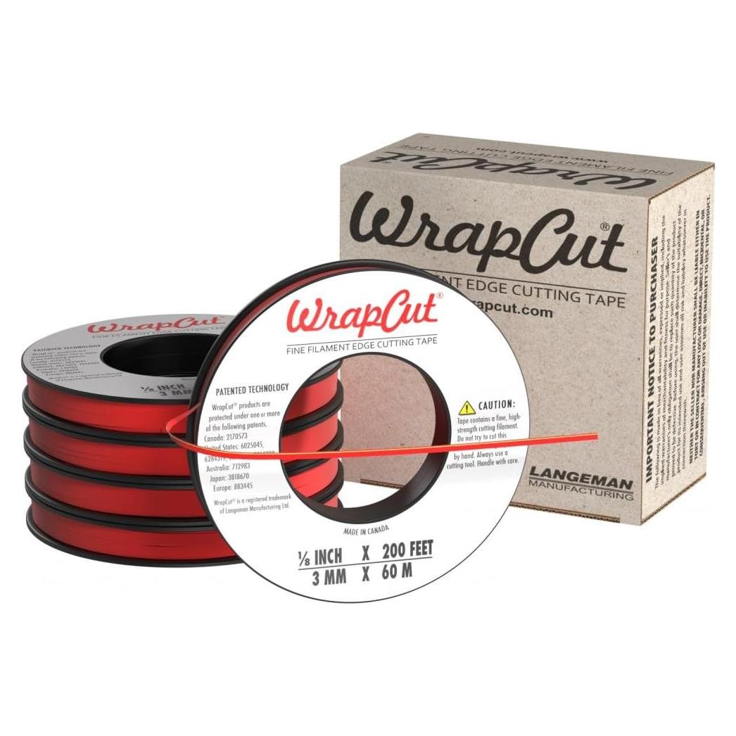 Cinta de Corte de Borde WrapCut 200 Pies 5-Pack