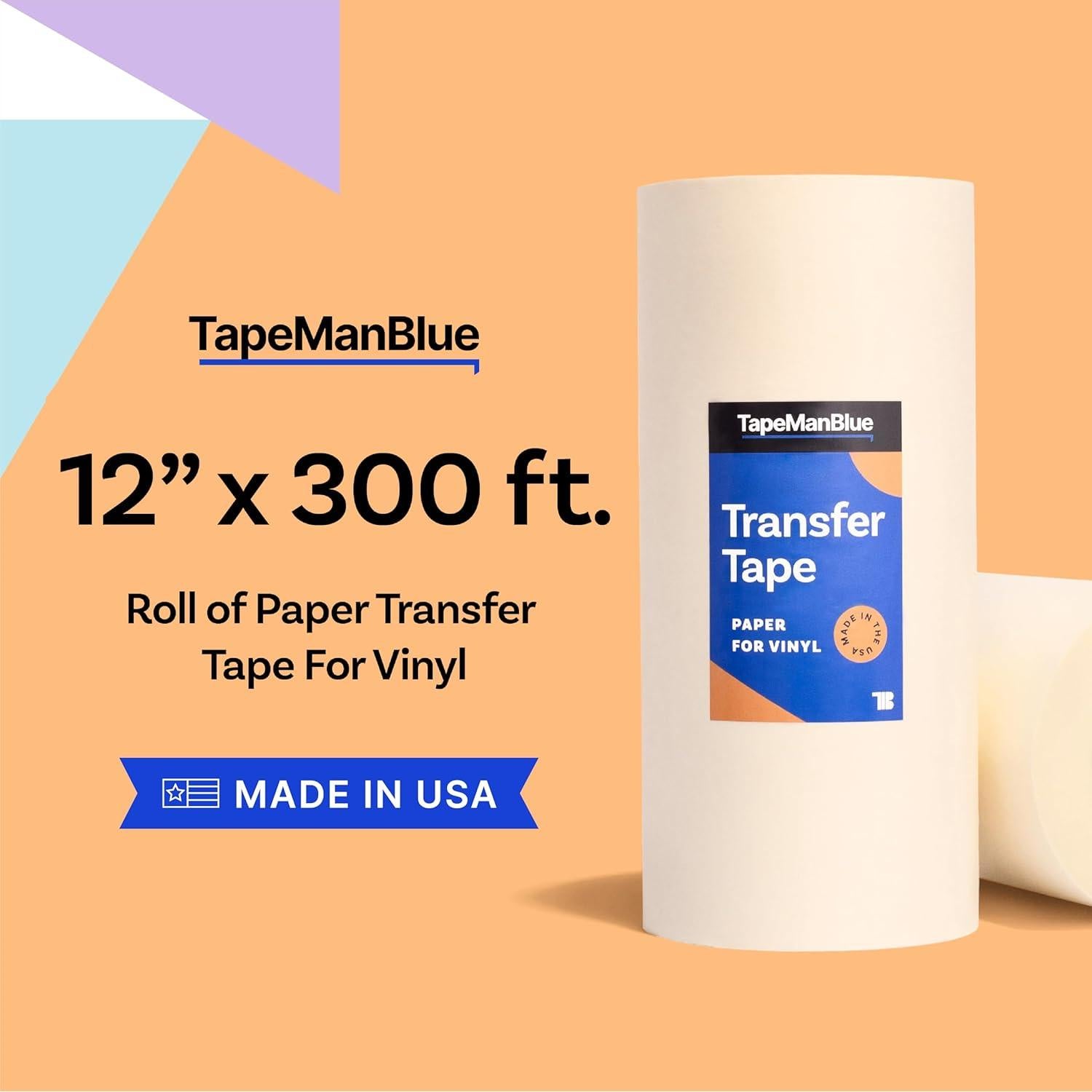 Cinta de Transferencia de Papel TapeManBlue 30,73 cm x 91,44 m