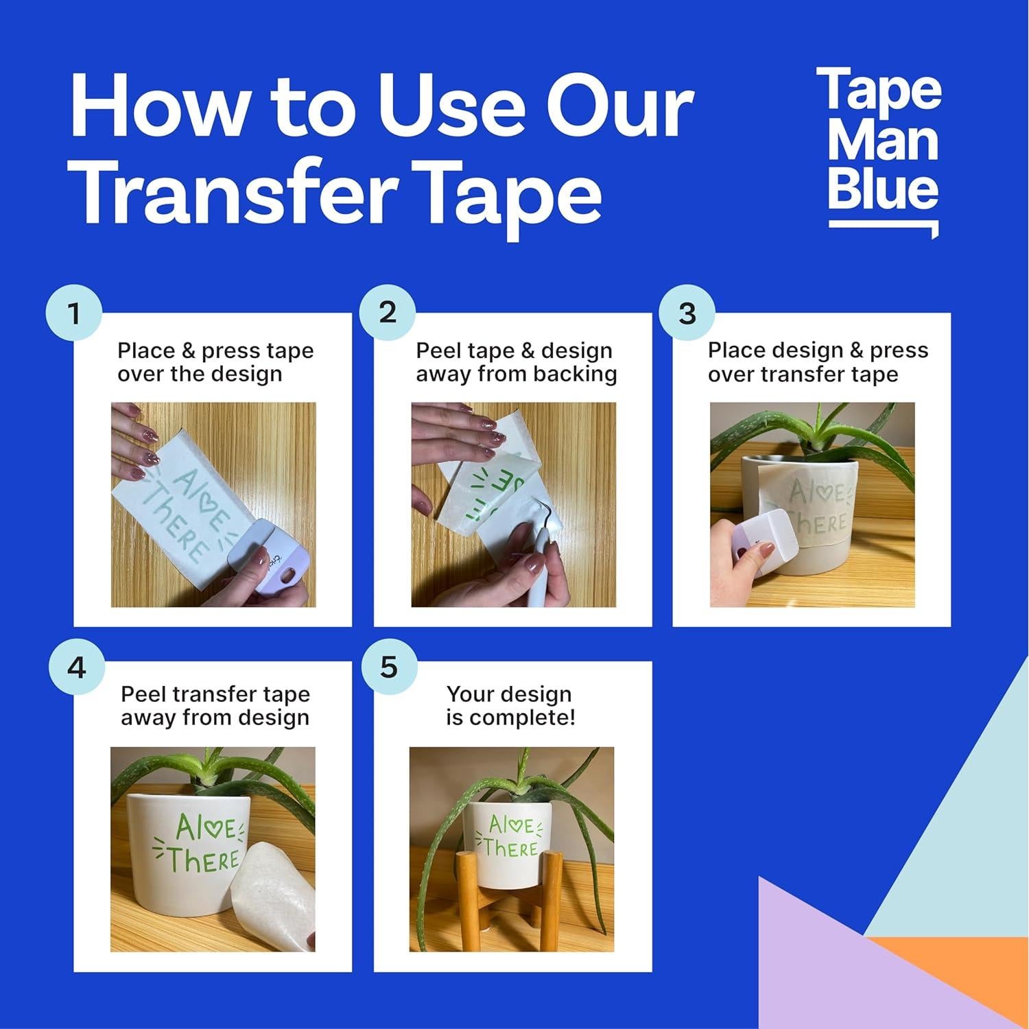 Cinta de Transferencia de Papel TapeManBlue 30,73 cm x 91,44 m