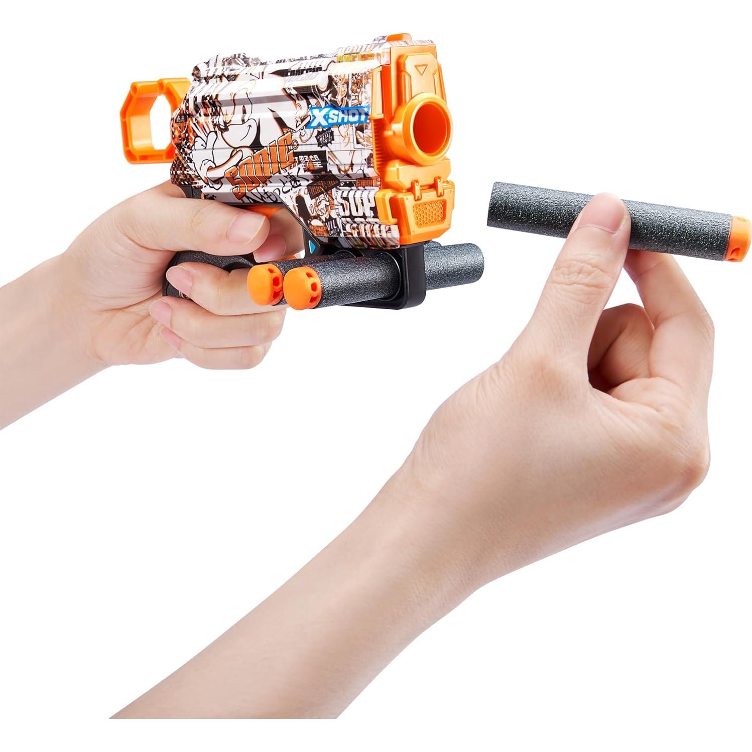 Blaster X-Shot Skins Menace Sonic Retro + 16 Dardos