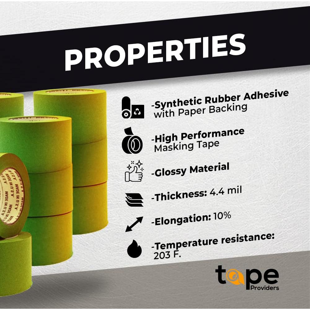 Cinta de Pintor Verde WOD PMT22G 7,62 cm x 54,86 m Pack 16