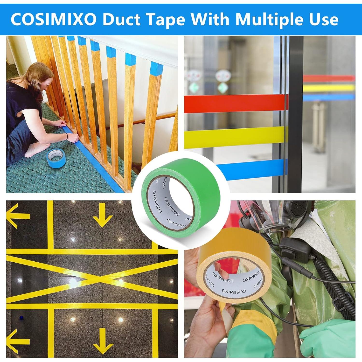 COSIMIXO Paquete de 6 Cintas Adhesivas Arcoíris 5 cm x 13.7 m