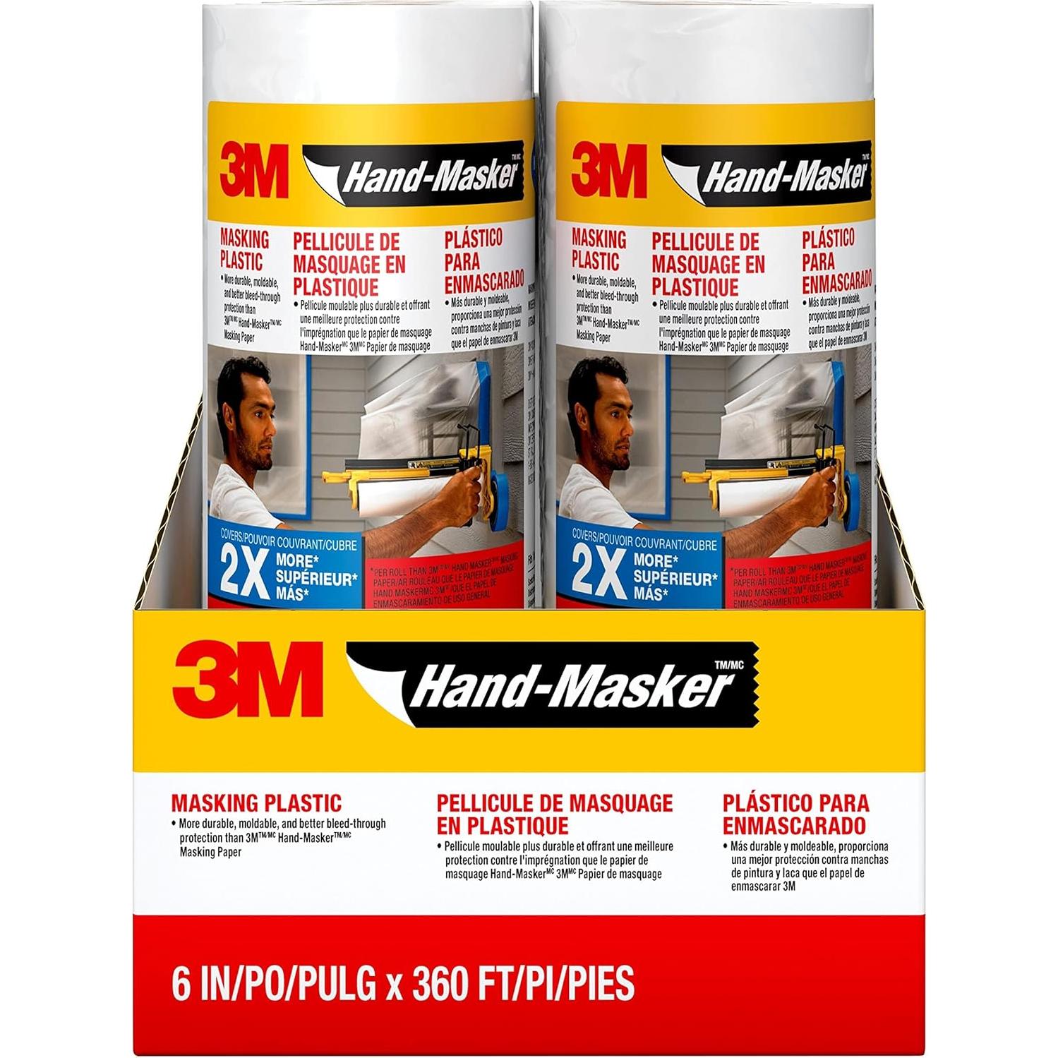 Plástico Enmascarador 3M Hand-Masker MPL6 15,2 cm x 109 m