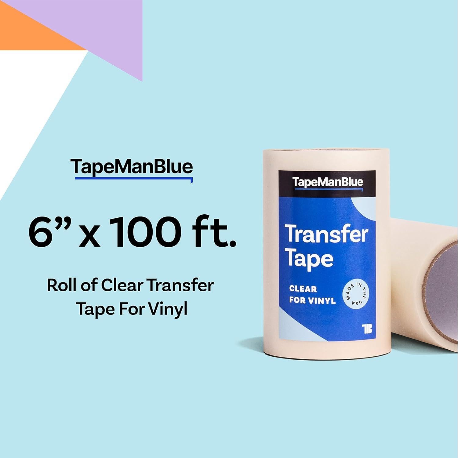 Cinta de Transferencia Vinilo TapeManBlue 15,24 cm x 30,48 m