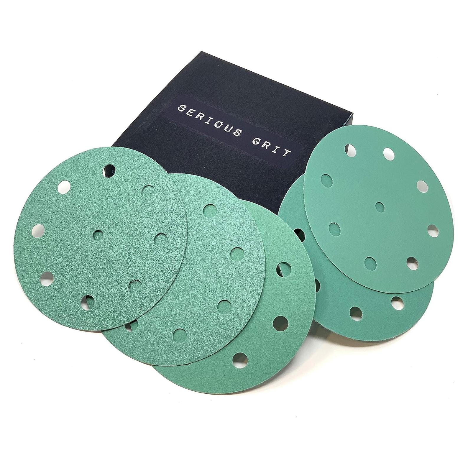 Discos de Lijado 5" Serious Grit - 50 Piezas Grano Mezclado