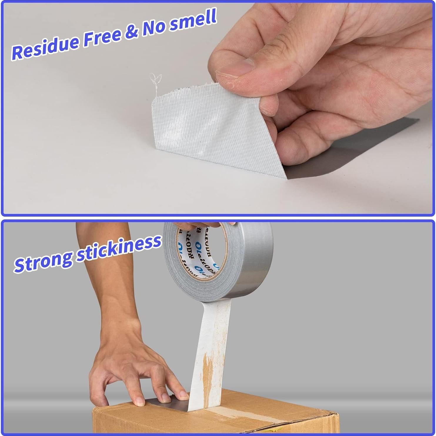 Paquete 22 rollos cinta adhesiva plateada 5,08 cm x 27,43 m