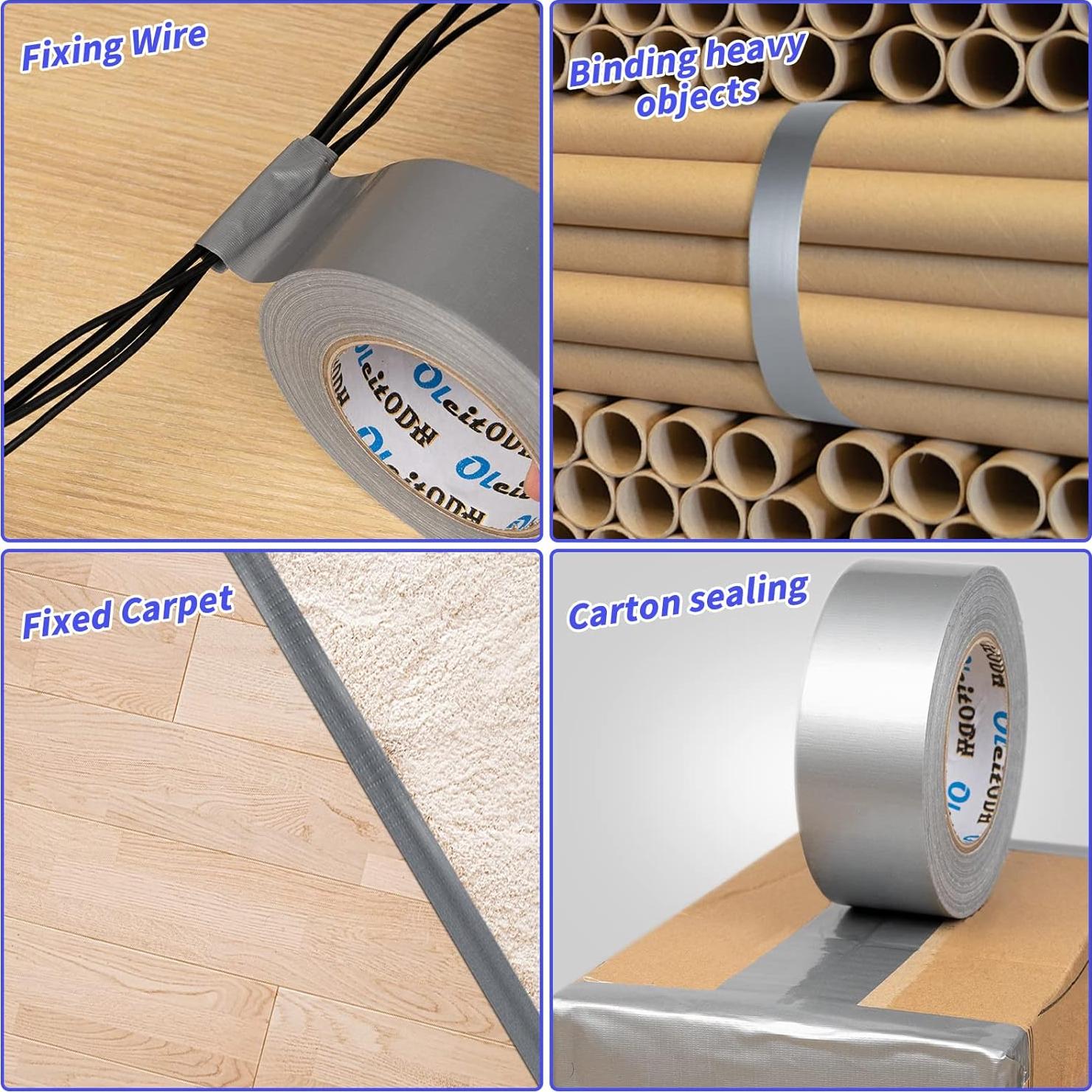 Paquete 22 rollos cinta adhesiva plateada 5,08 cm x 27,43 m