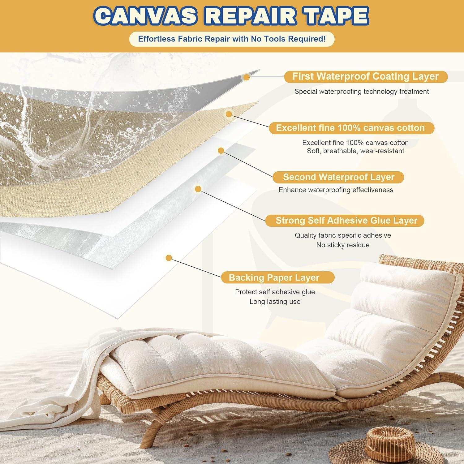 Cinta de Reparación de Lona Xroam 8,13 x 160 cm Negra