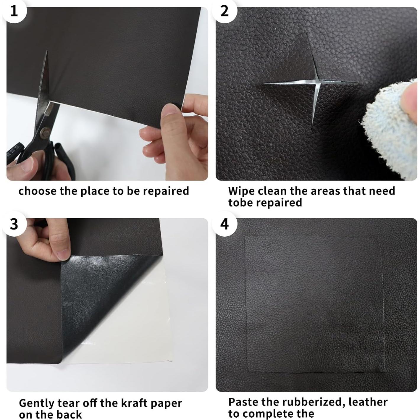 Cinta de Reparación de Cuero BSZHTECH 200x10 cm Marrón