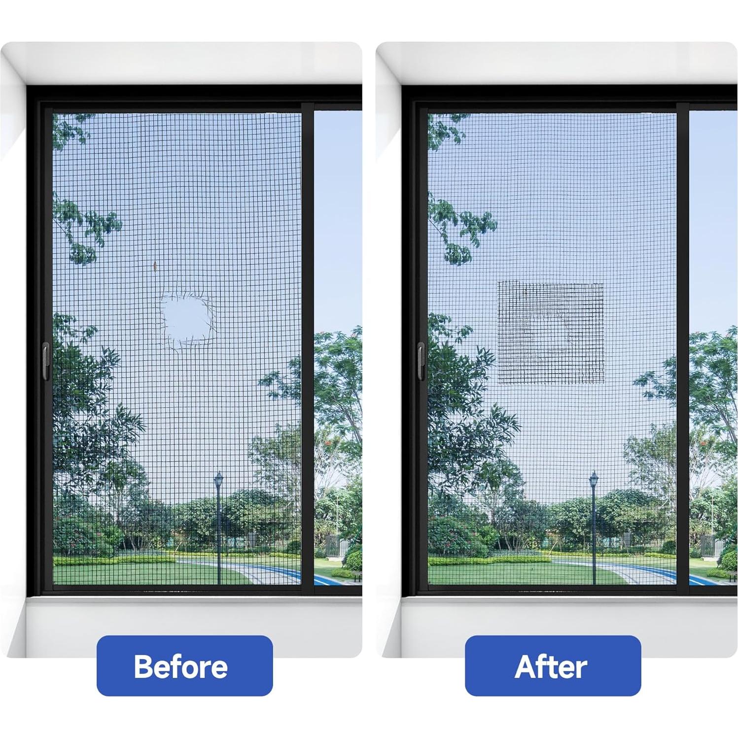 Cinta de Reparación de Pantallas Nodirz 15 FT Fibra de Vidrio