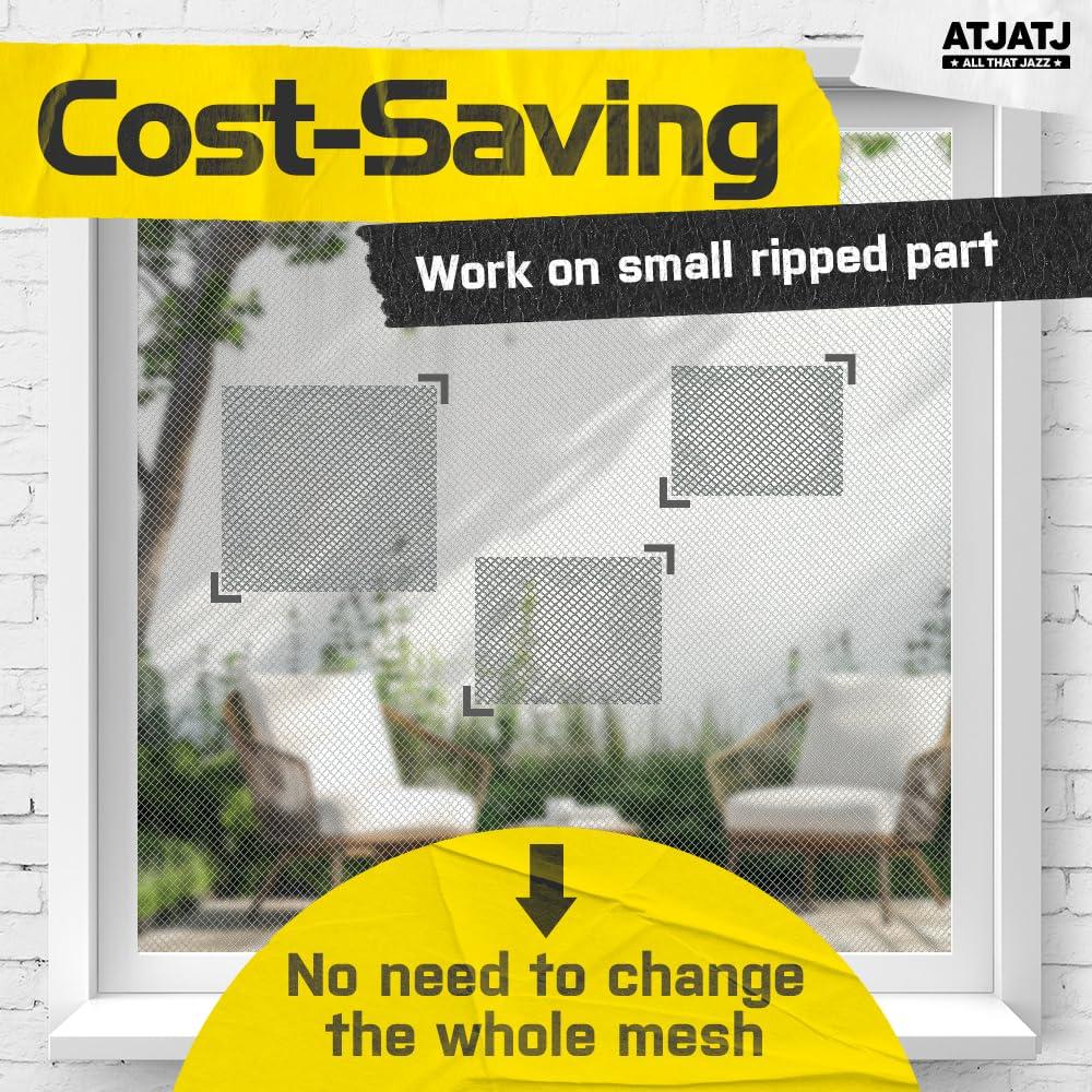 Cinta de reparación ATJATJ 5 cm x 9.14 m negra para pantallas