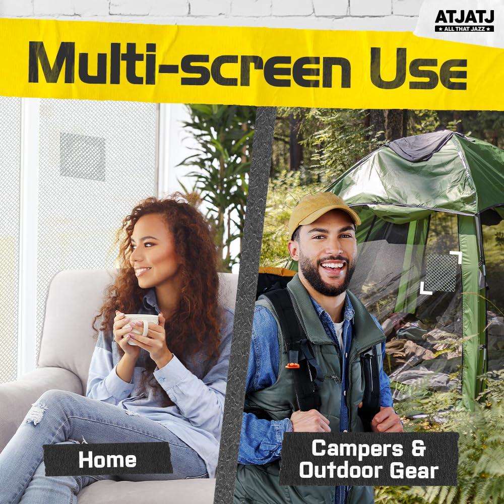 Cinta de reparación ATJATJ 5 cm x 9.14 m negra para pantallas