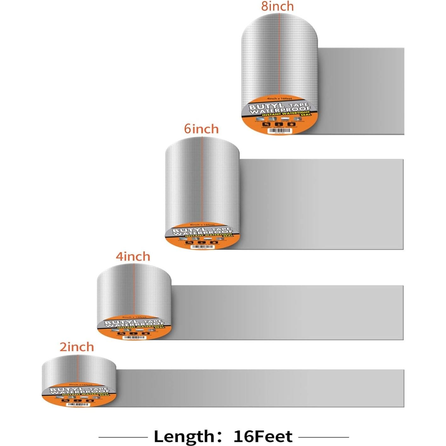 Cinta Butílica Impermeable TAPEBEAR 50mm x 5m Sellado
