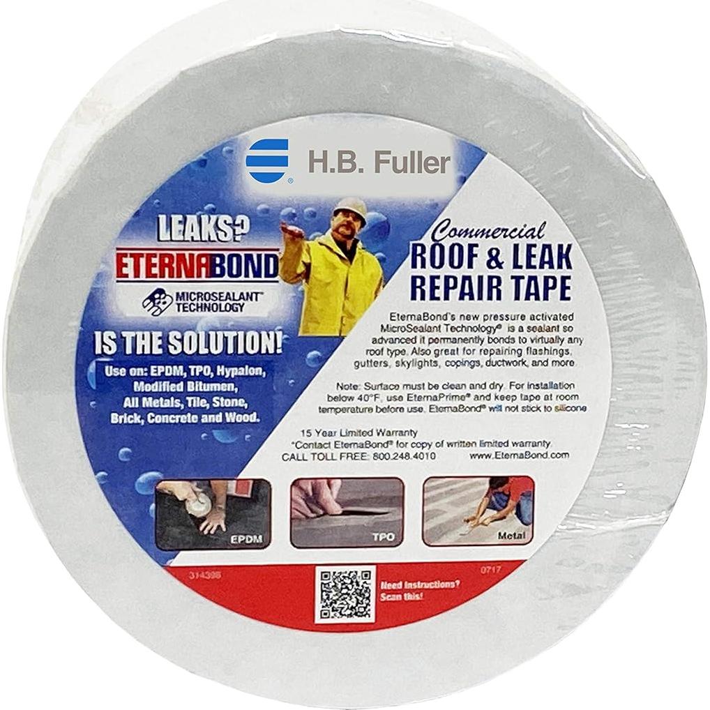 Cinta de Reparación EternaBond RoofSeal 10,16 cm x 15,24 m Blanco