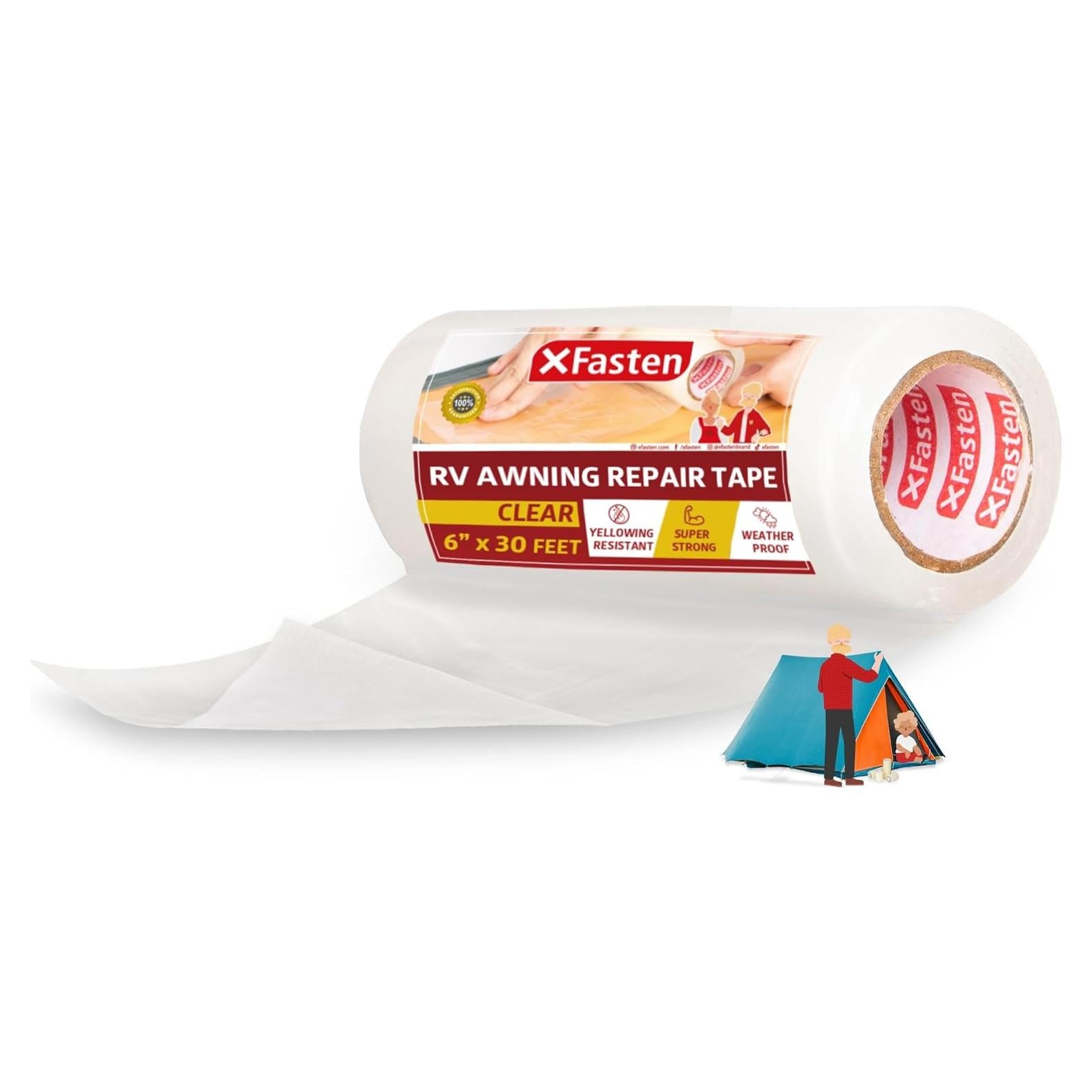 Cinta de Reparación Impermeable XFasten 15,24x9,14m