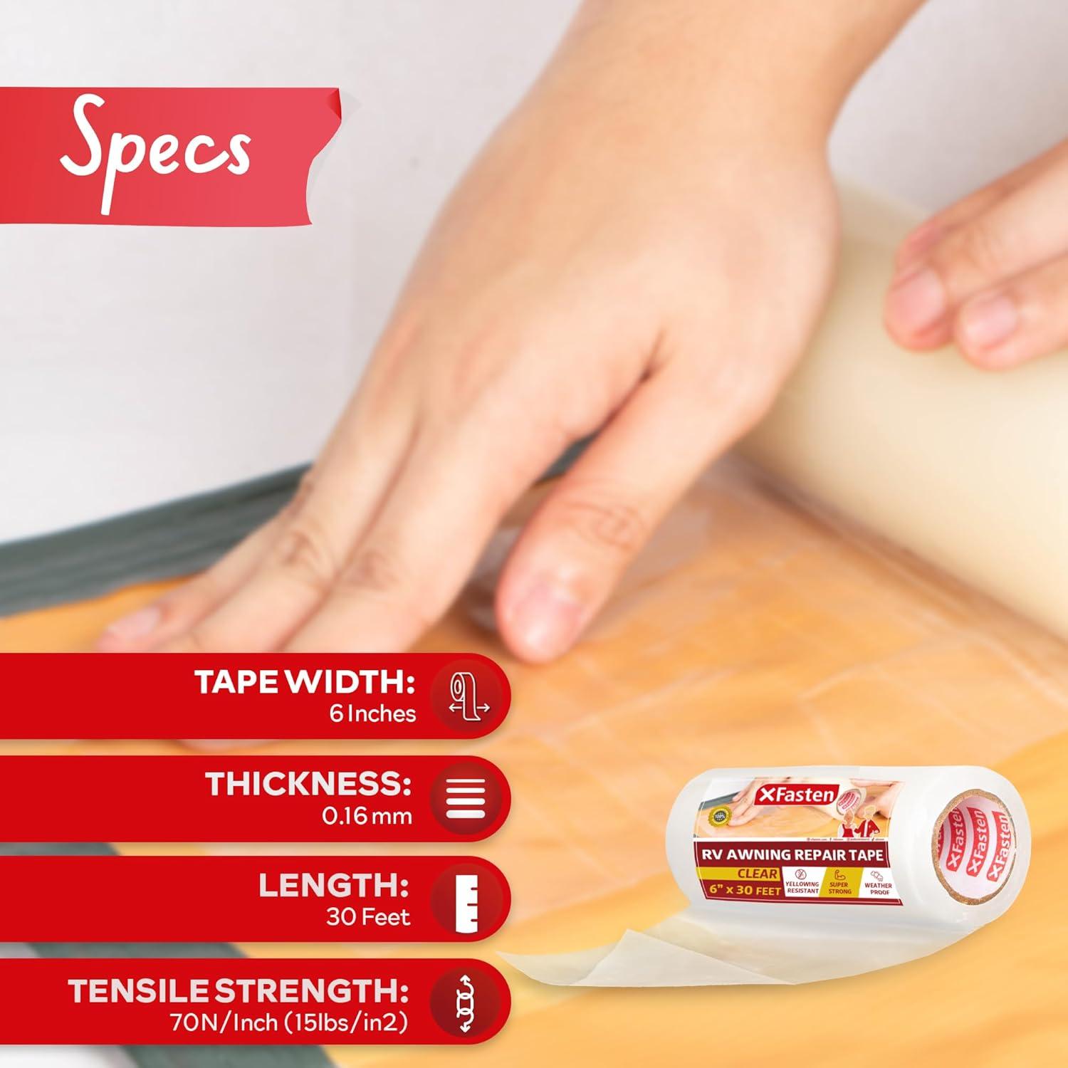 Cinta de Reparación Impermeable XFasten 15,24x9,14m