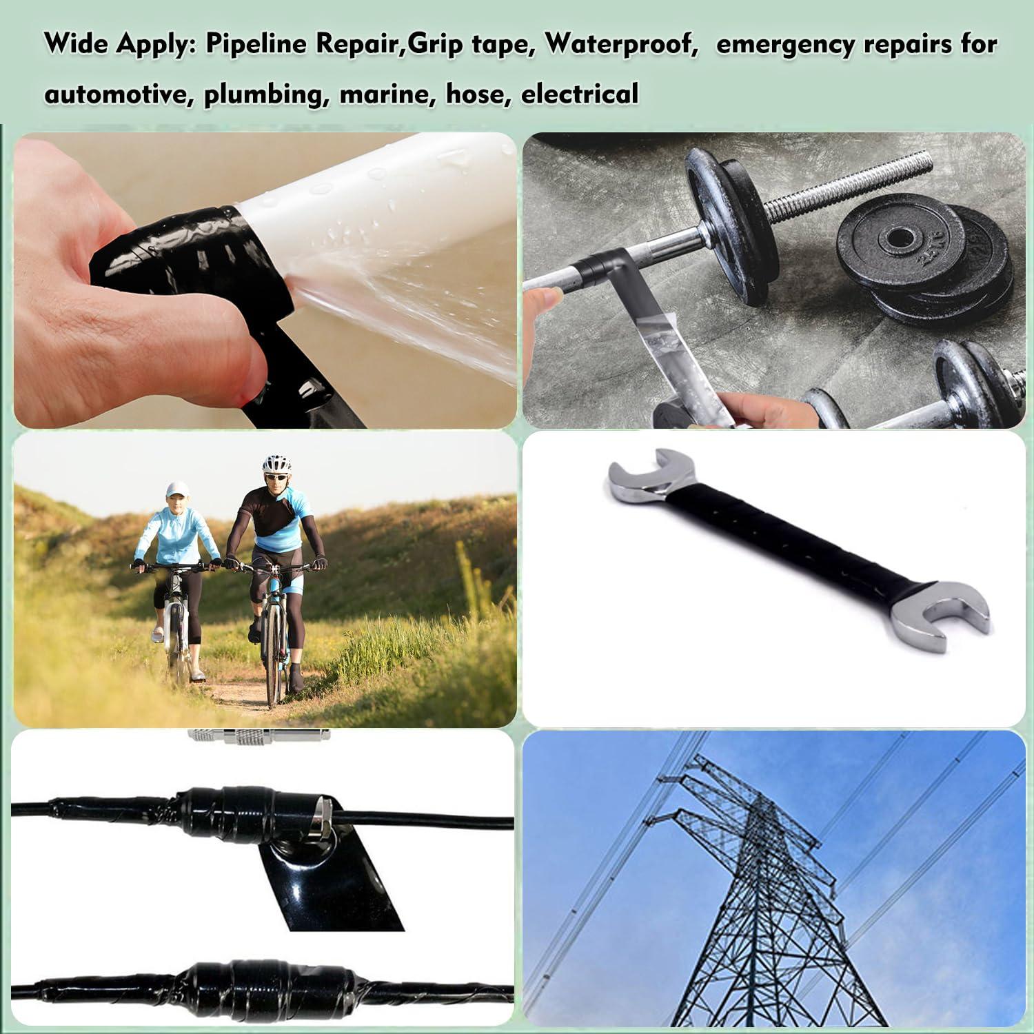 Cinta de Silicona Auto-fusionante PackYard 2.54cm x 5m Negra