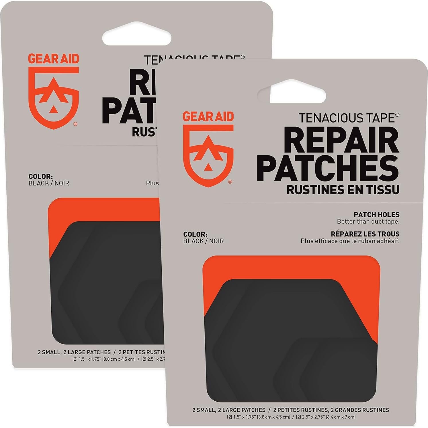 Parche Autoadhesivo GEAR AID 8 Parches Hexagonales Negro