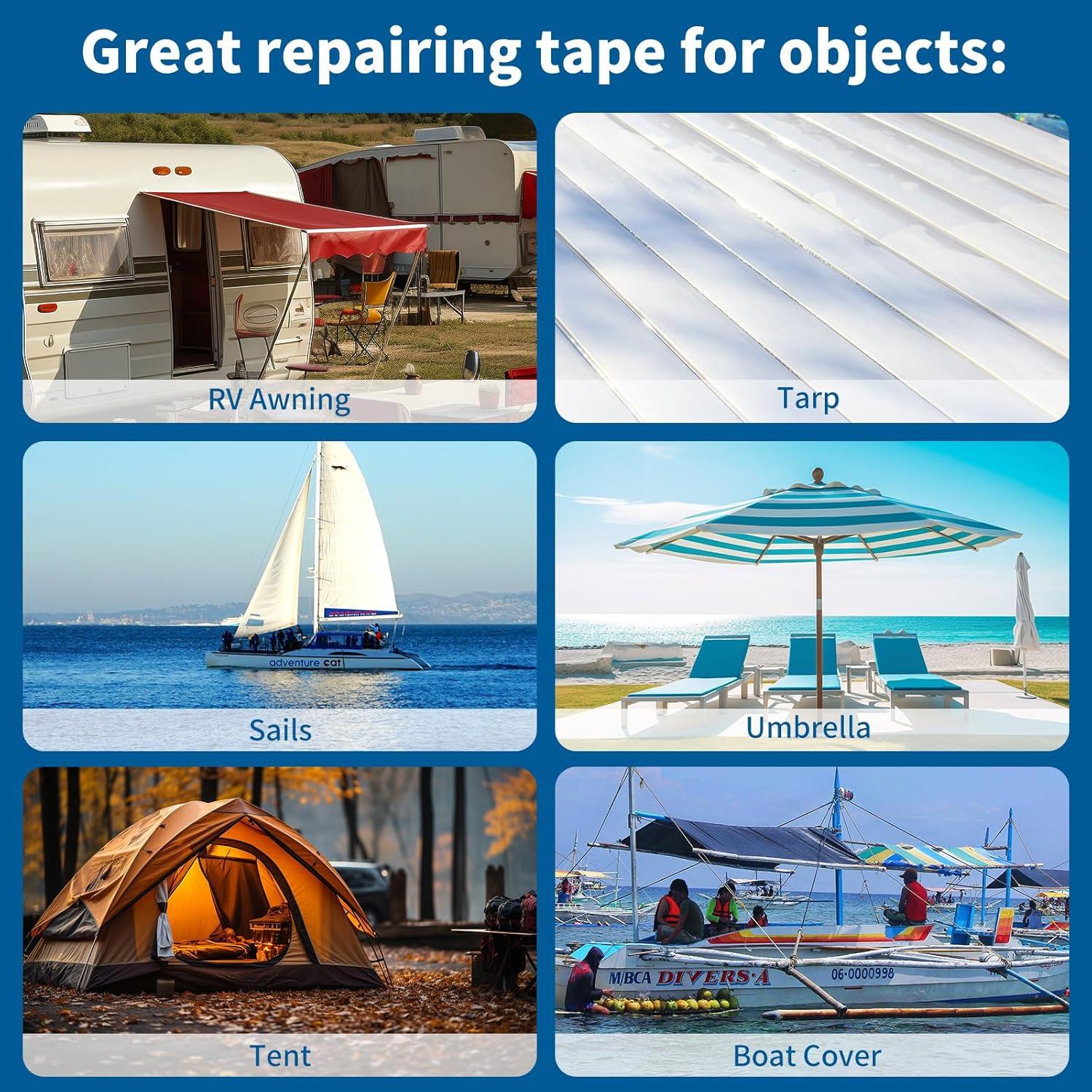 Cinta de Reparación de Toldos Quality Life 3.15in x 15m