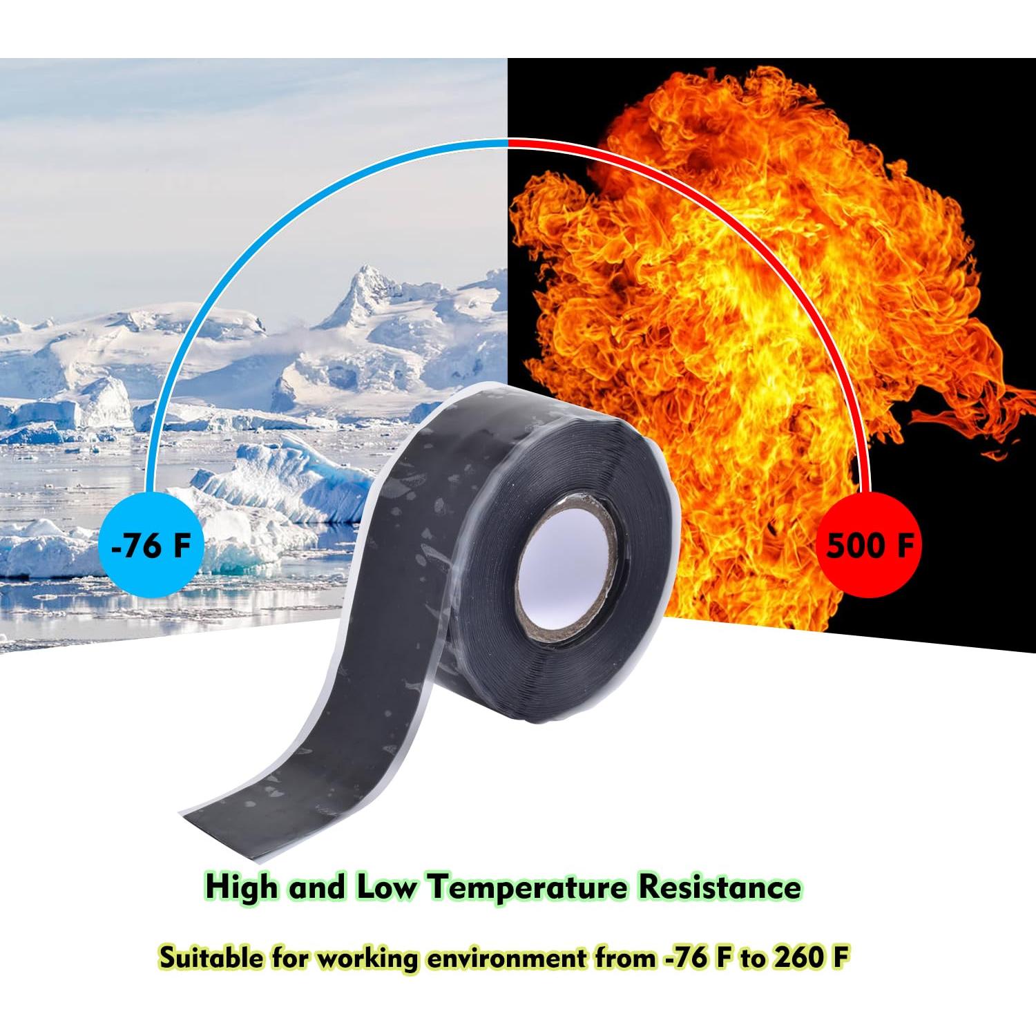 Cinta de Silicona Autoadhesiva APORNI 5,08 cm x 5,03 m Negra