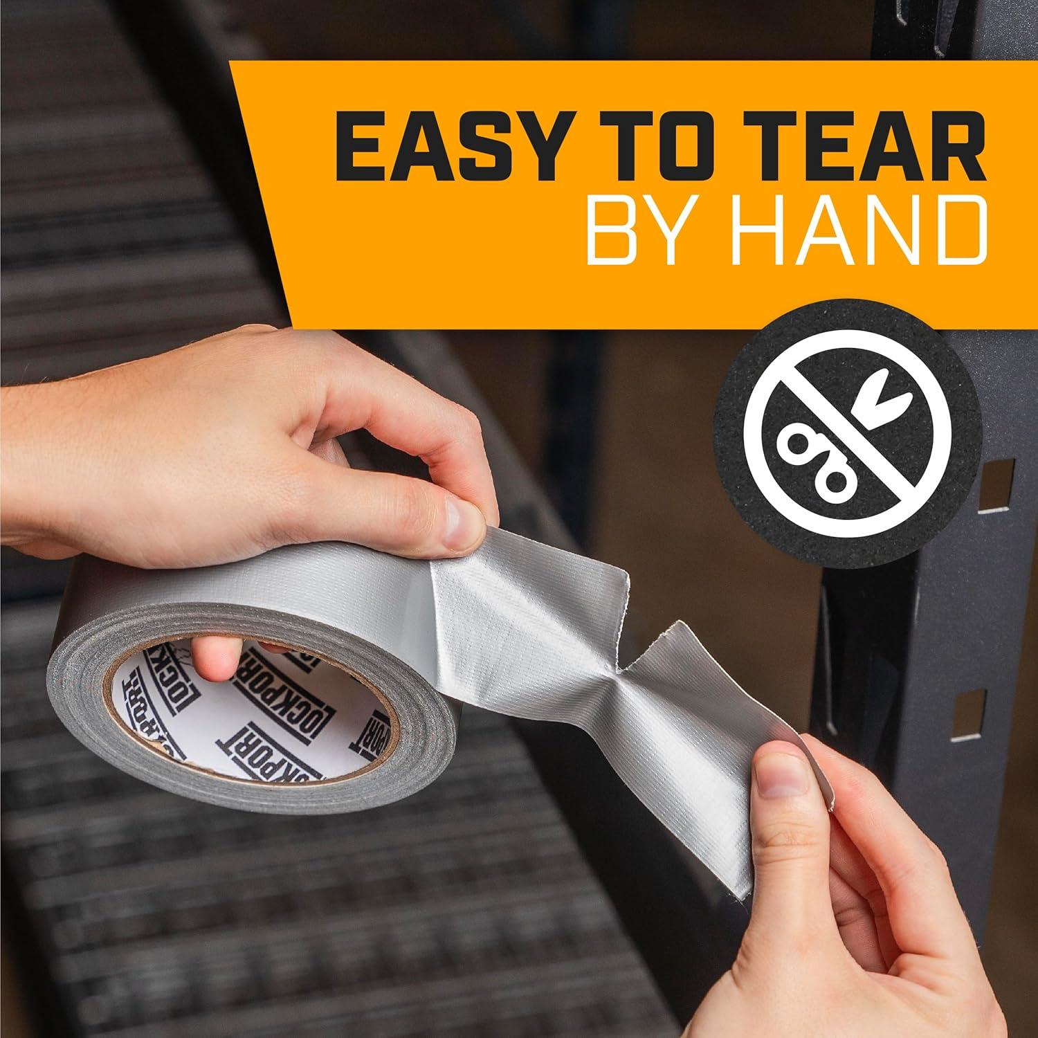 Paquete de 5 Rollos de Cinta Adhesiva Plateada 76,2 cm