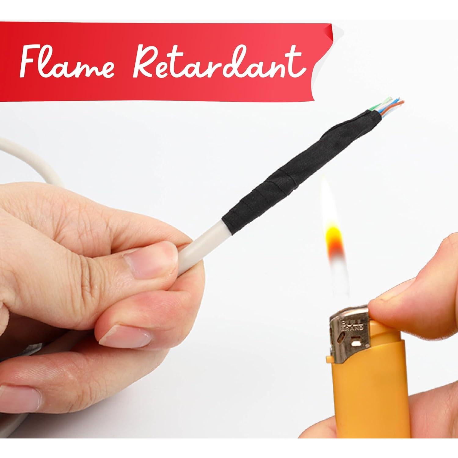 Cinta de Arnés de Alambre XFasten 2 cm x 15 m (5-Pack) Alta Temp