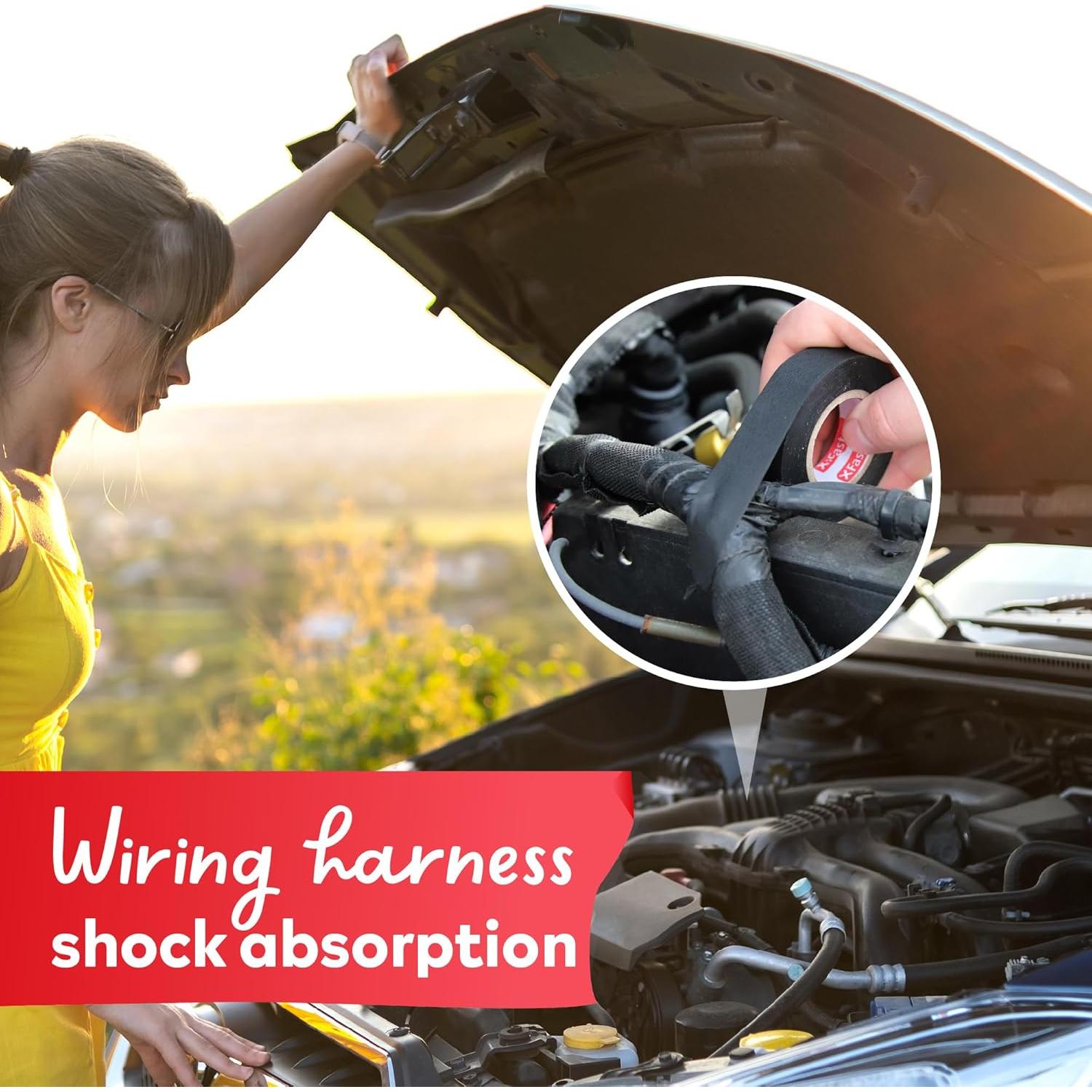 Cinta de Arnés de Alambre XFasten 2 cm x 15 m (5-Pack) Alta Temp