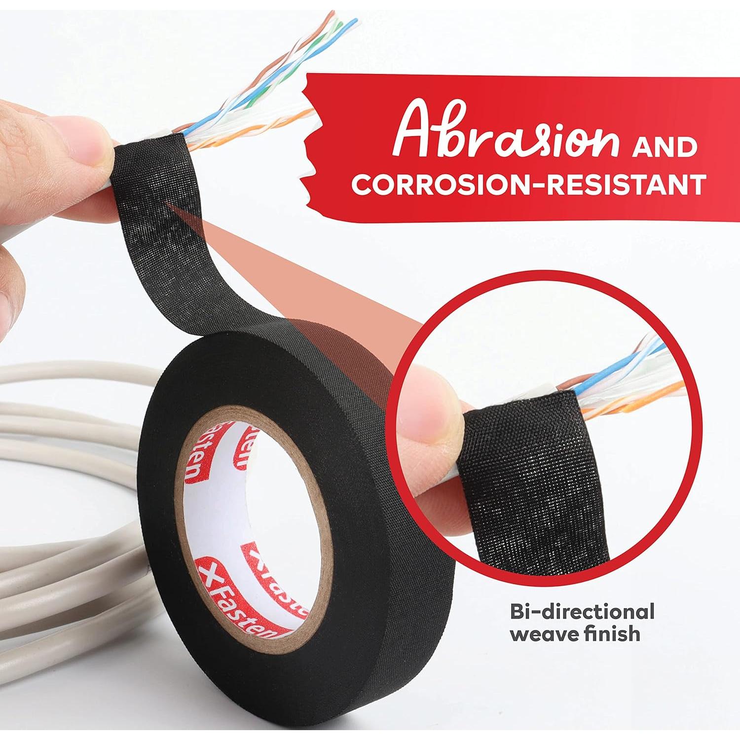 Cinta de Arnés de Alambre XFasten 2 cm x 15 m (5-Pack) Alta Temp