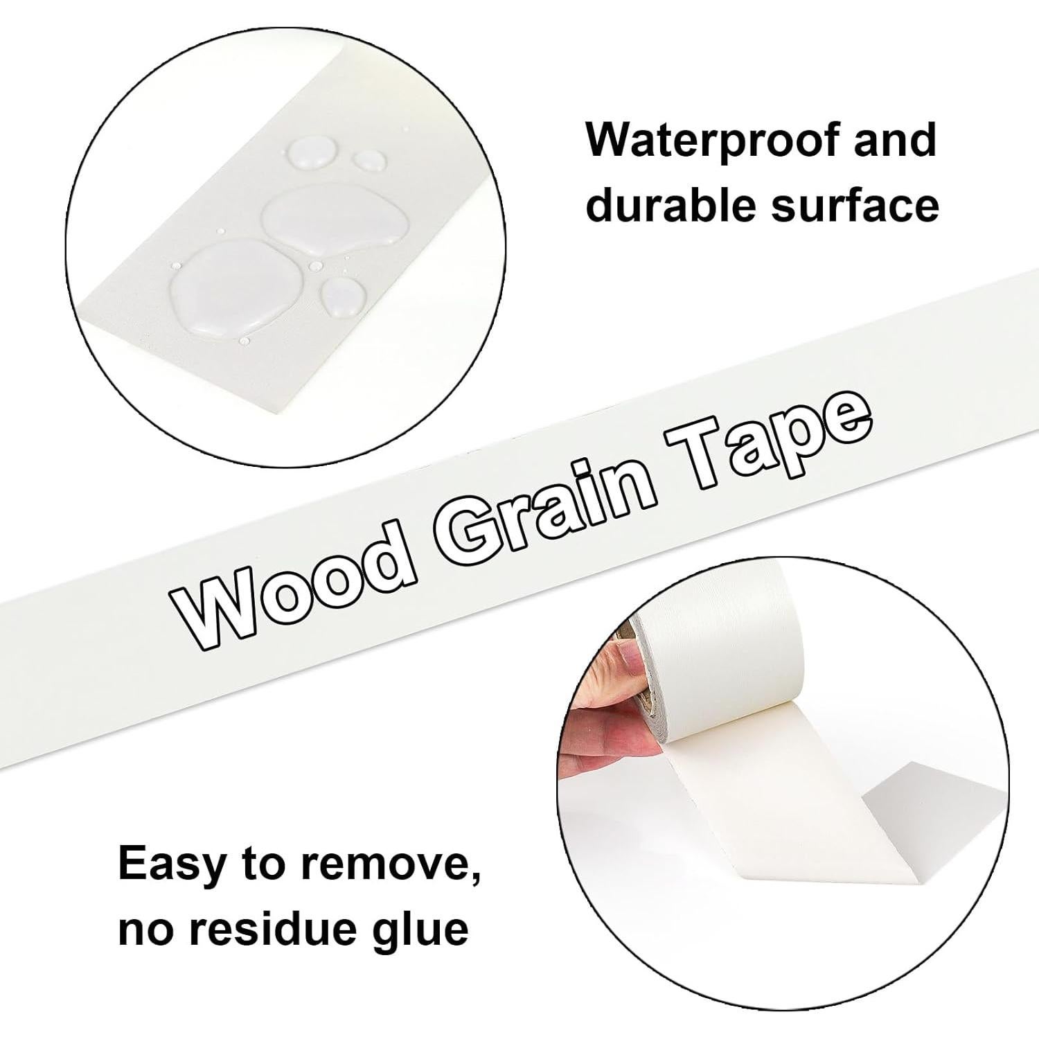 Cinta de Reparación de Madera Bomei Pack 5,08 cm x 10,06 m Blanco