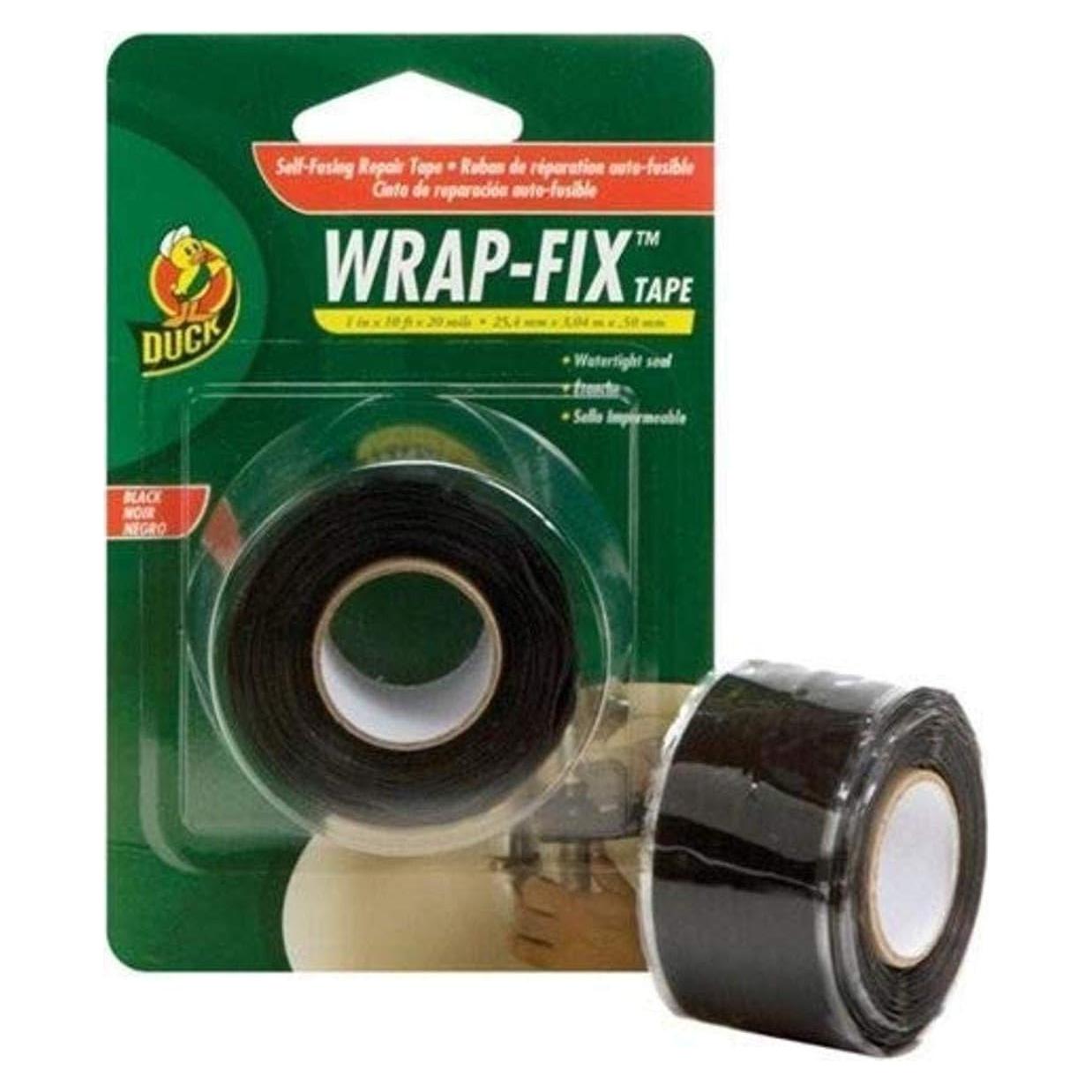 Cinta de Reparación Duck Brand Wrap-Fix 2,54 cm x 3,05 m Negra