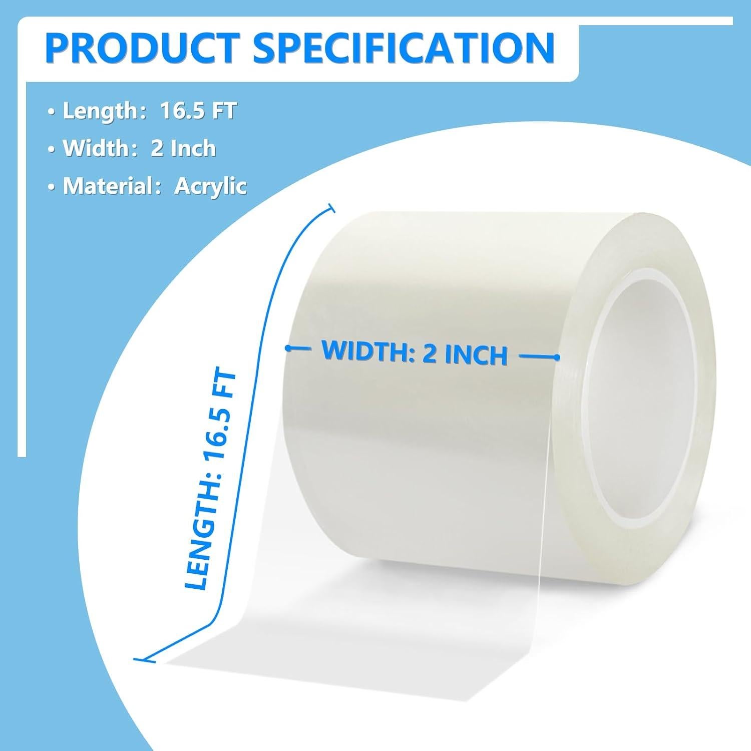 Cinta de Reparación de Libros YINTTIAN 5 cm x 5 m Transparente