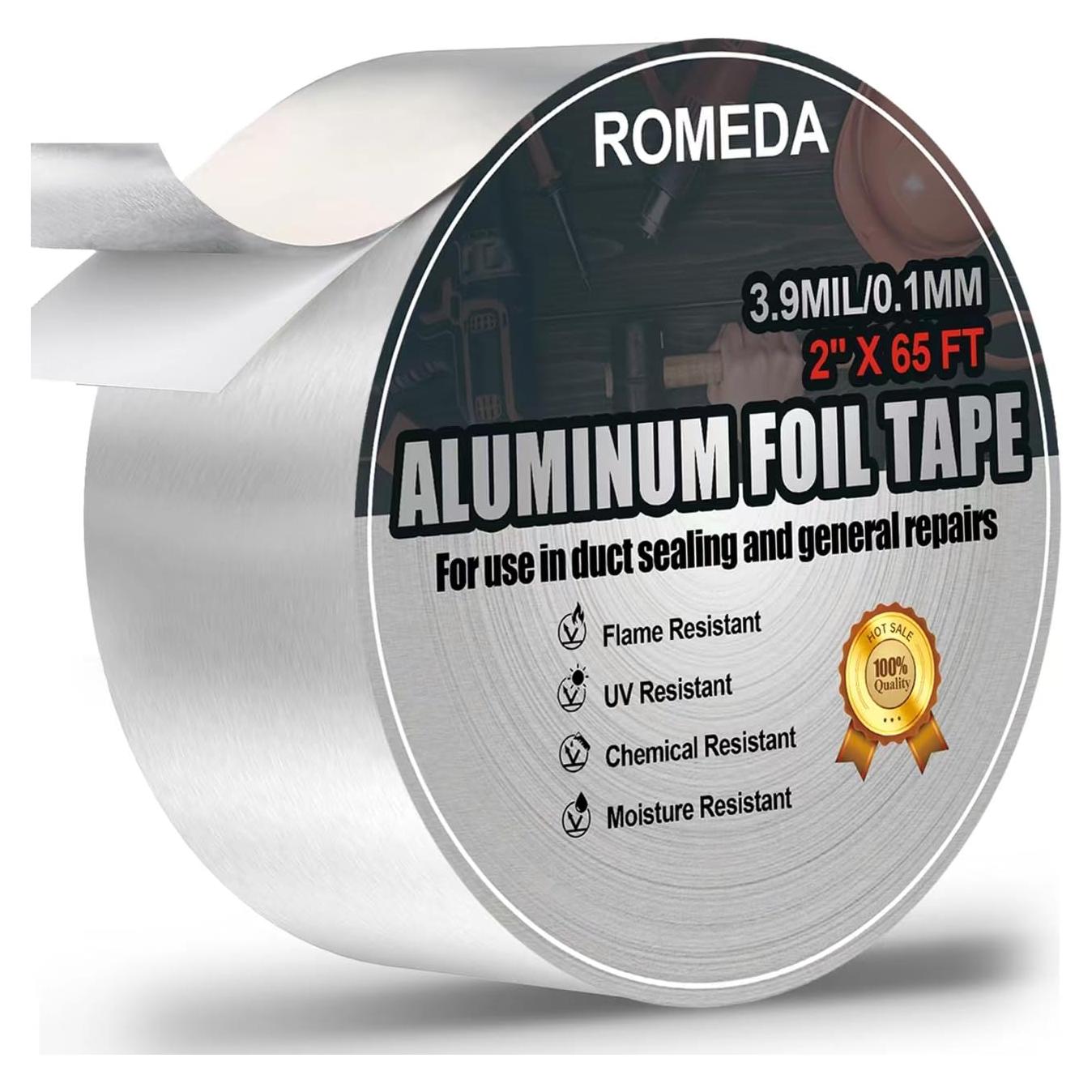 Cinta de Aluminio Romeda 5,08 cm x 19,81 m 3.9 mil