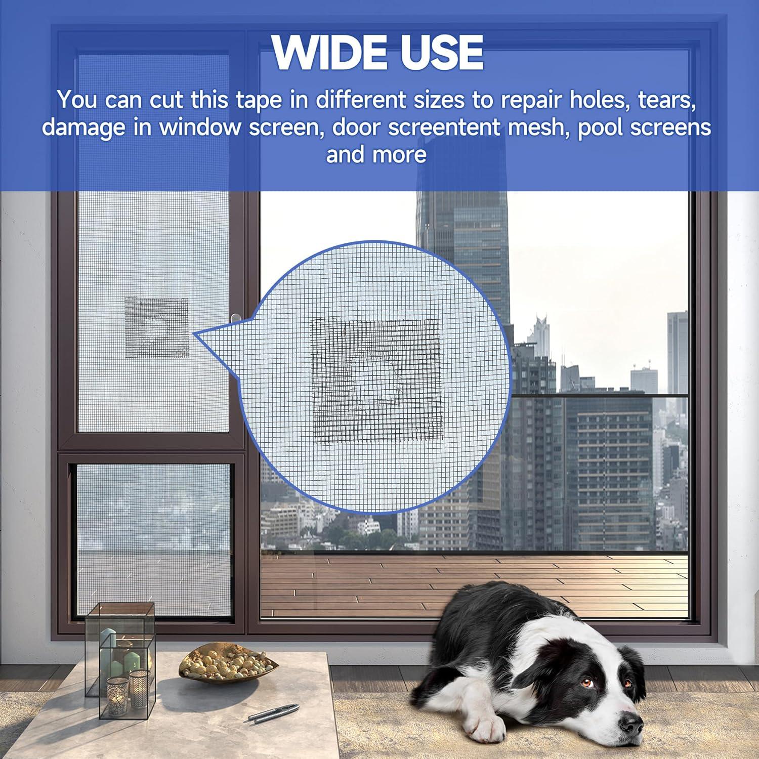 Cinta de Reparación de Pantallas Nodirz 15 FT Gris