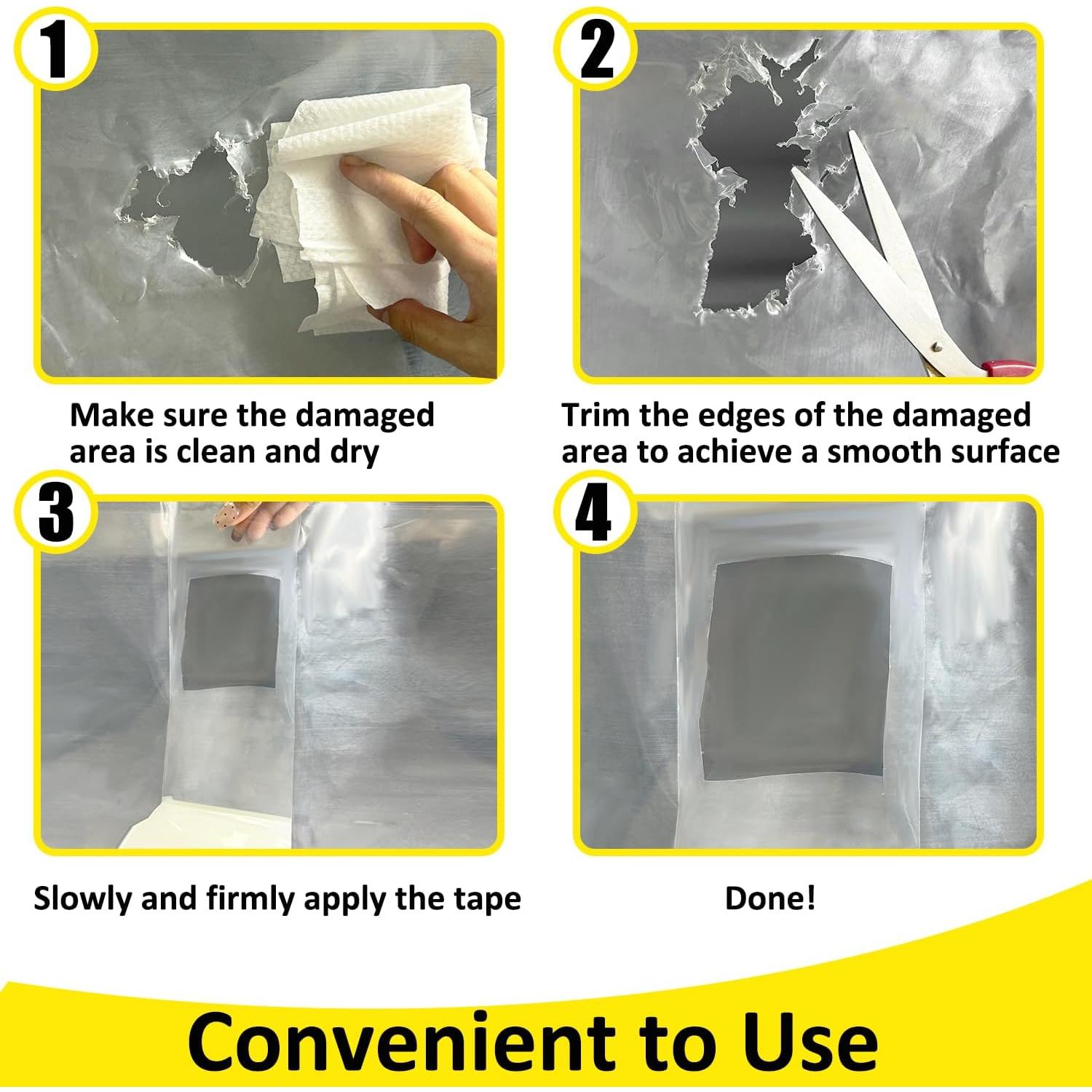 Cinta de Reparación de Invernadero Chicarry 10,16 cm x 32,77 m