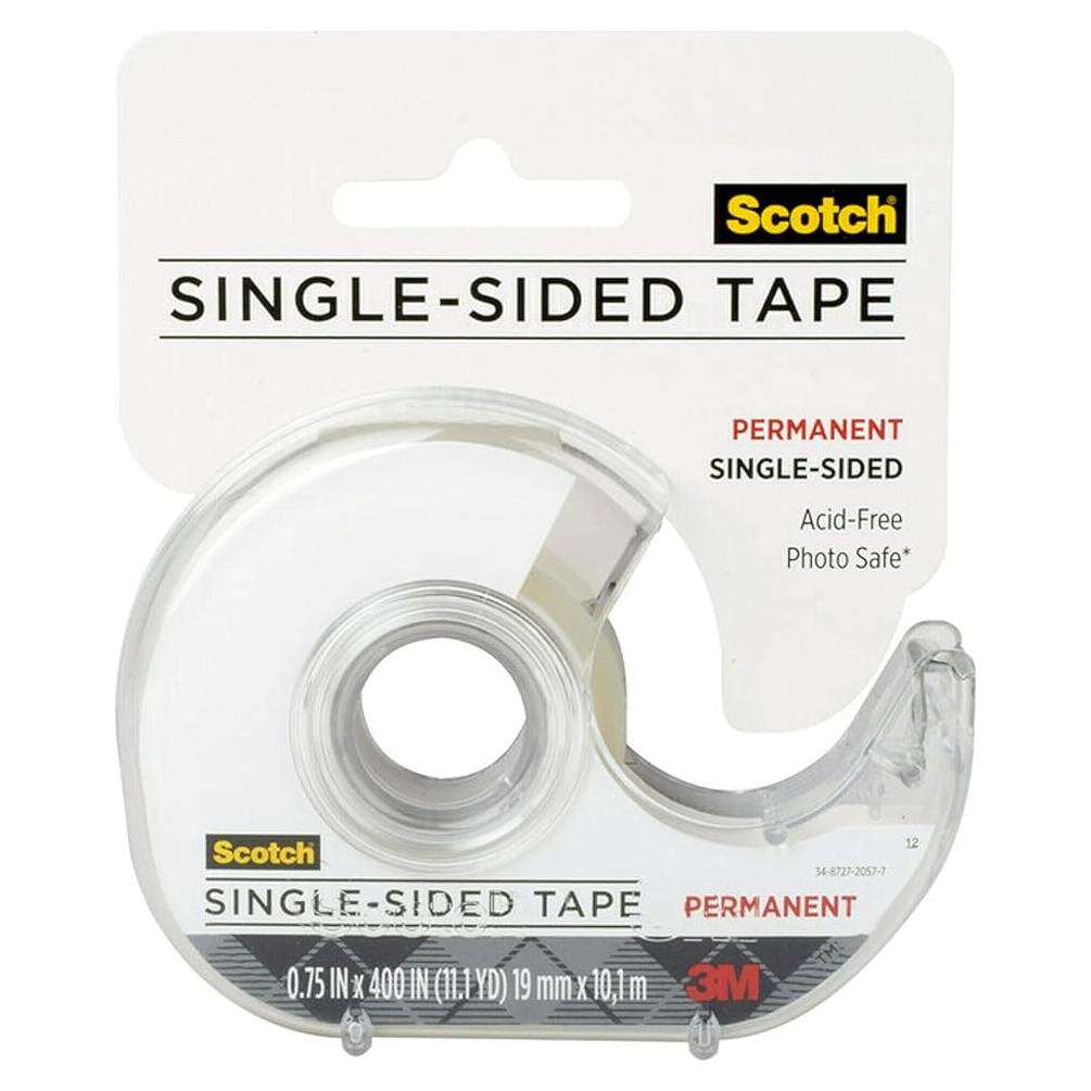 Cinta adhesiva permanente Scotch Create 3/4" x 400" sin ácido