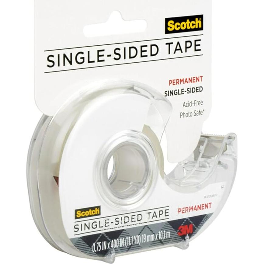 Cinta adhesiva permanente Scotch Create 3/4" x 400" sin ácido