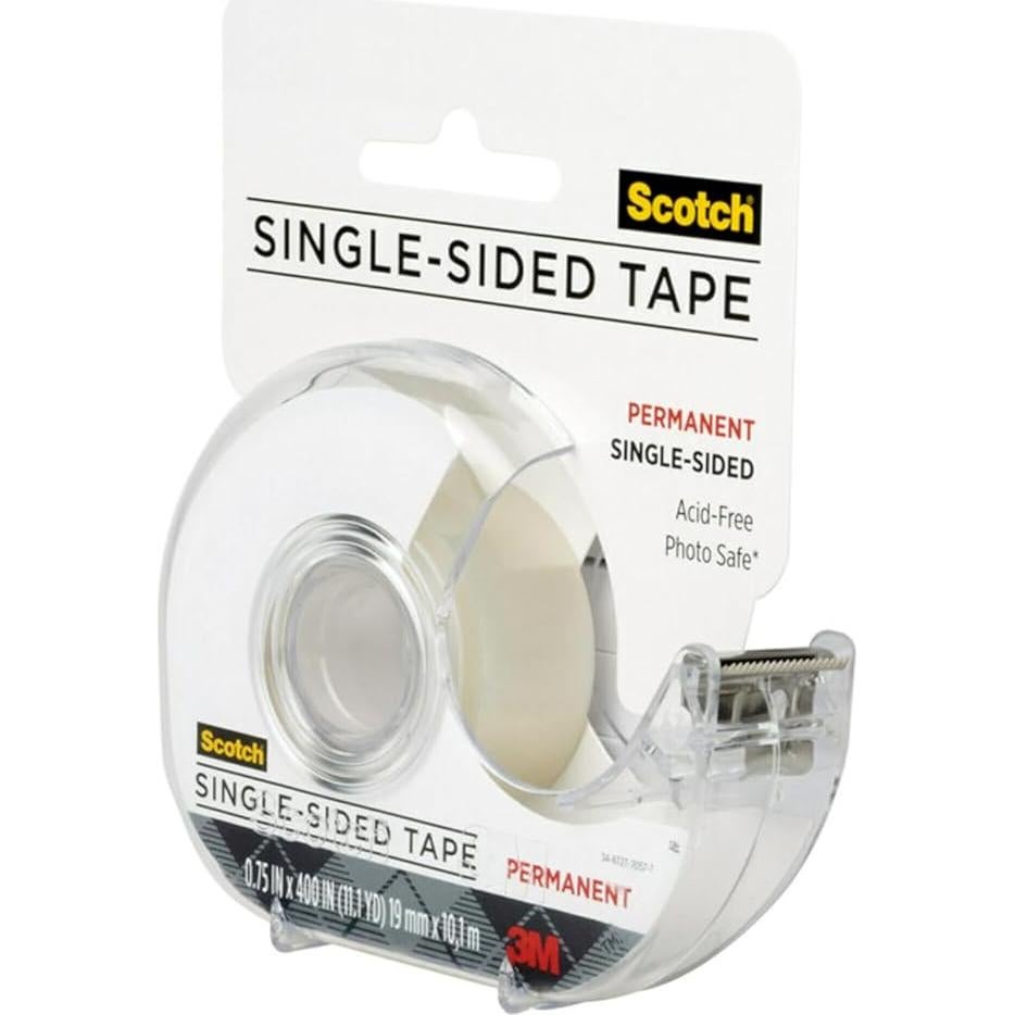 Cinta adhesiva permanente Scotch Create 3/4" x 400" sin ácido
