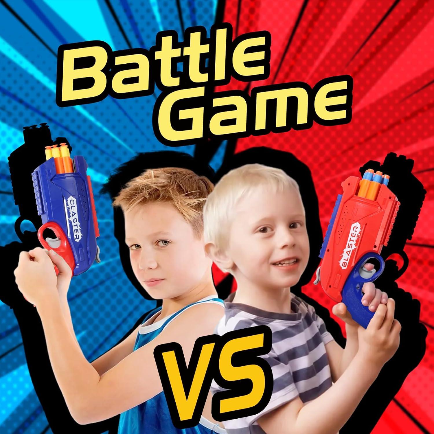 Paquete 2 Pistolas Nerf RLZHLYC + 80 Dardos Espuma