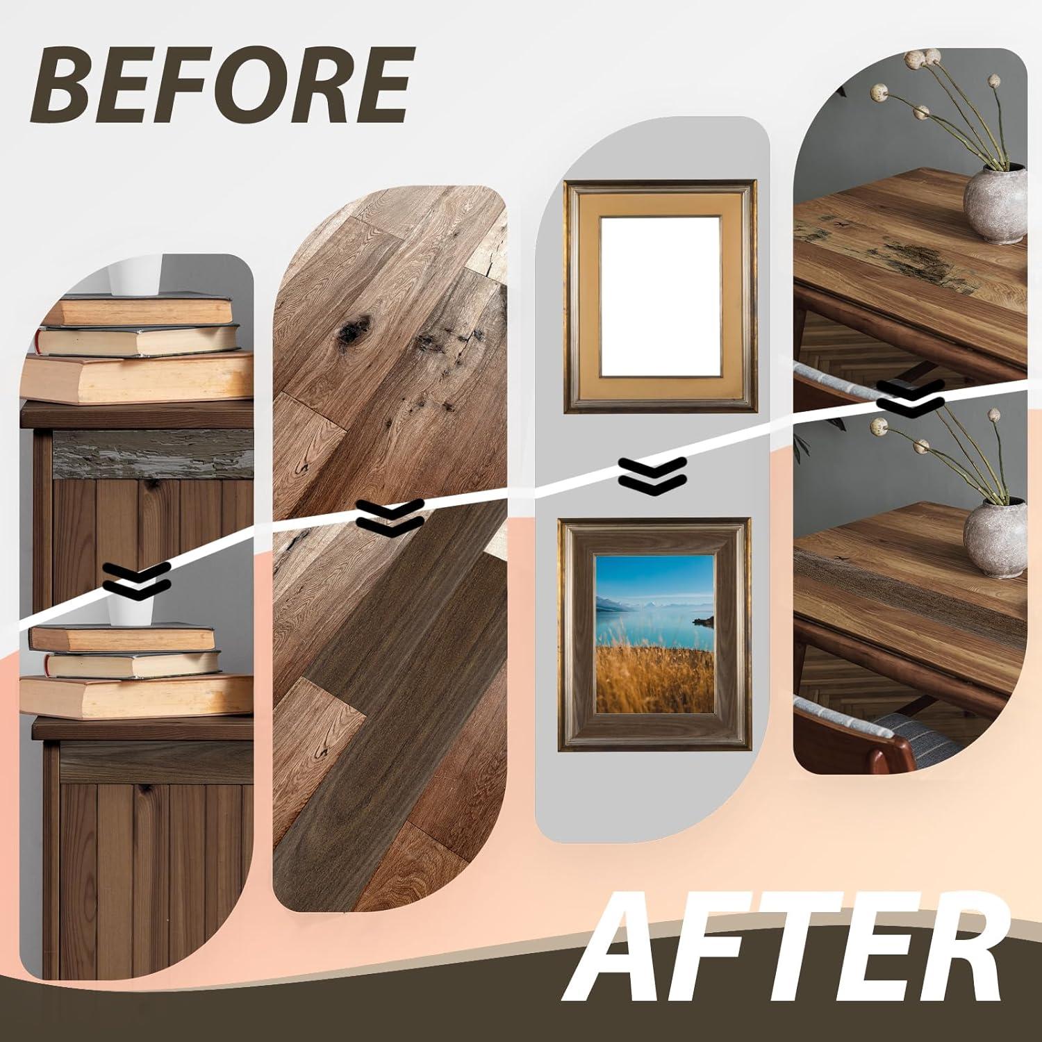 Cinta de Reparación de Grano de Madera ZYJT 61 cm x 4.57 m Nogal