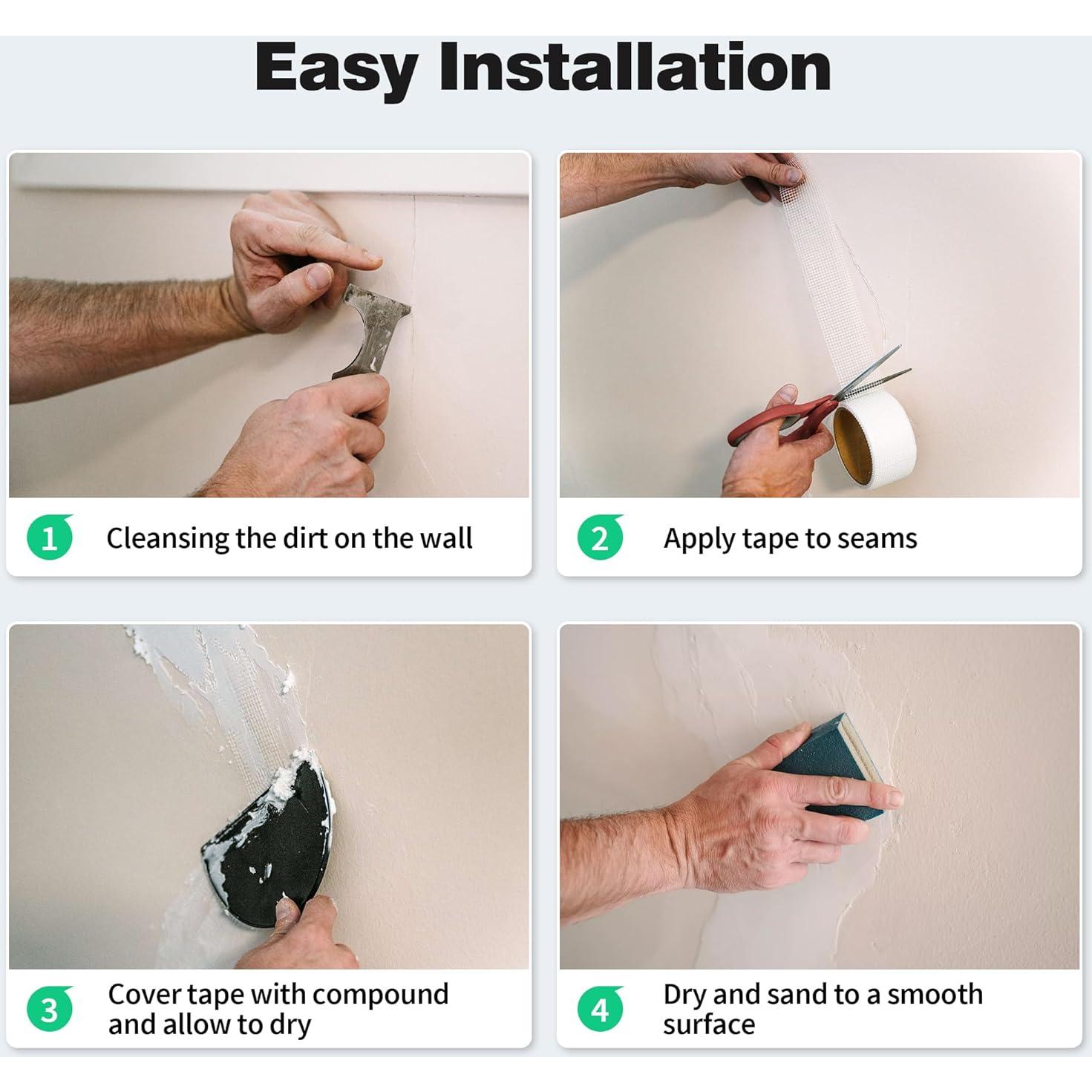 Cinta de Malla de Fibra de Vidrio NEZUIBAN 5,08 cm x 45,72 m