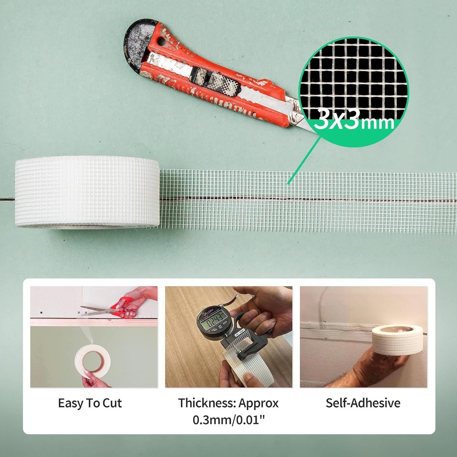 Cinta de Malla de Fibra de Vidrio NEZUIBAN 5,08 cm x 45,72 m