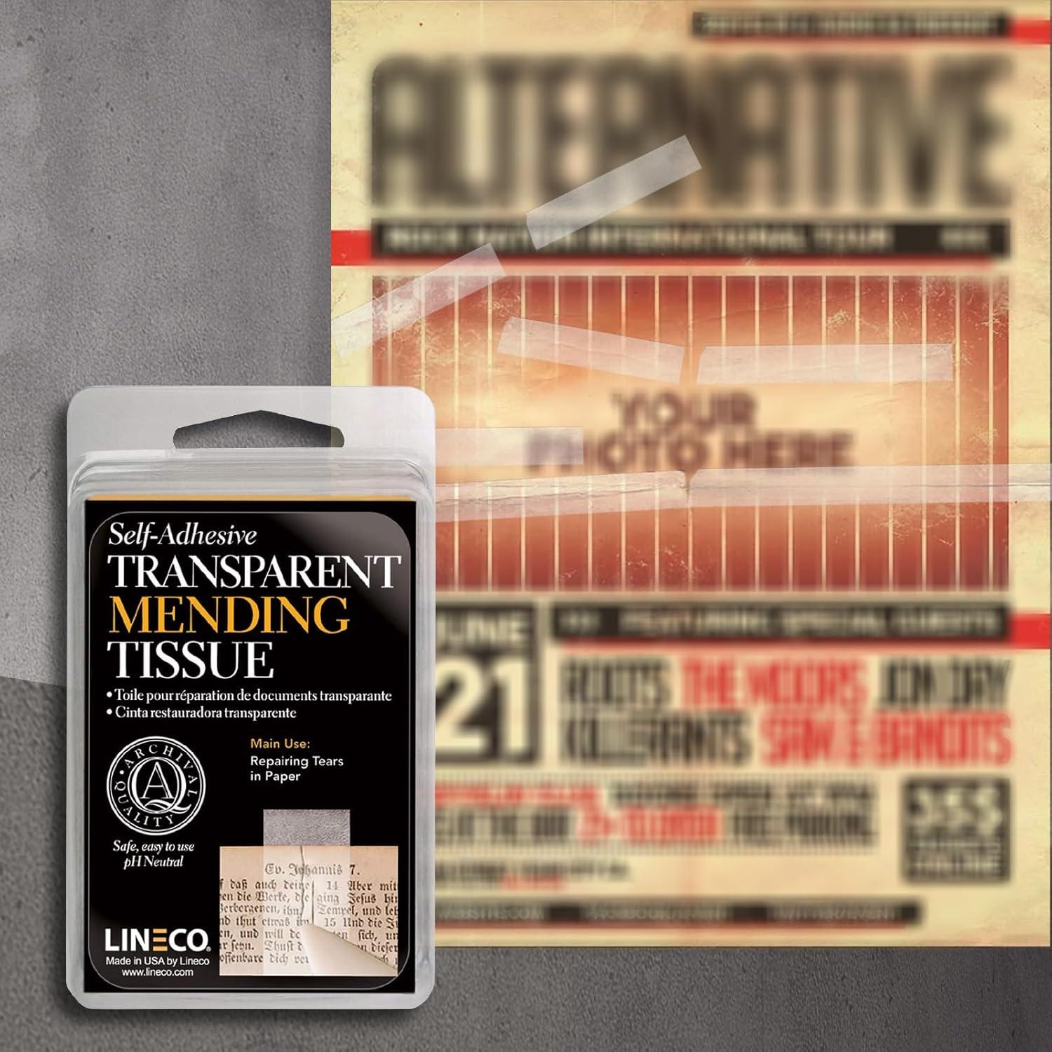 Cinta de Reparación Archivística Lineco 1,27 cm x 3,66 m