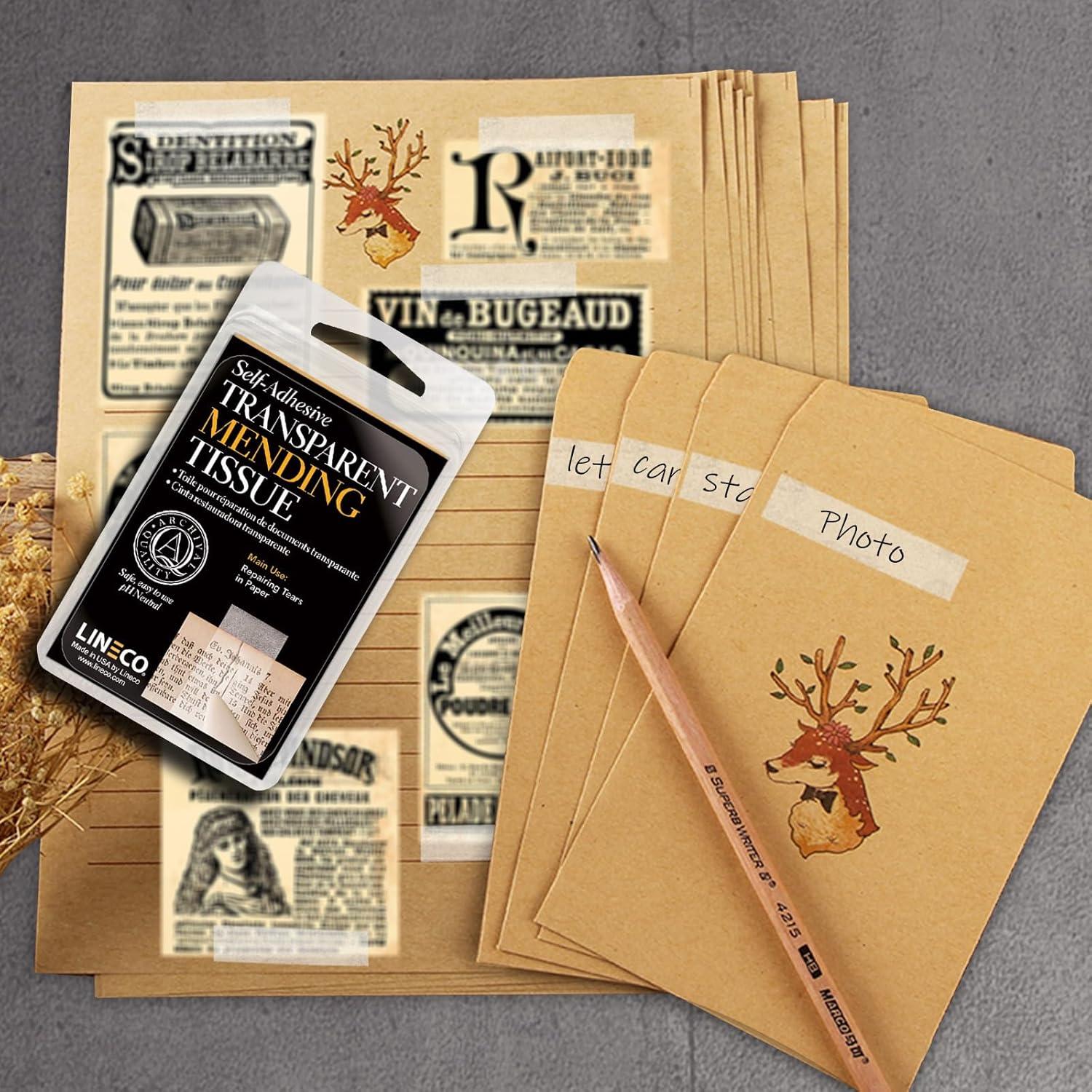 Cinta de Reparación Archivística Lineco 1,27 cm x 3,66 m