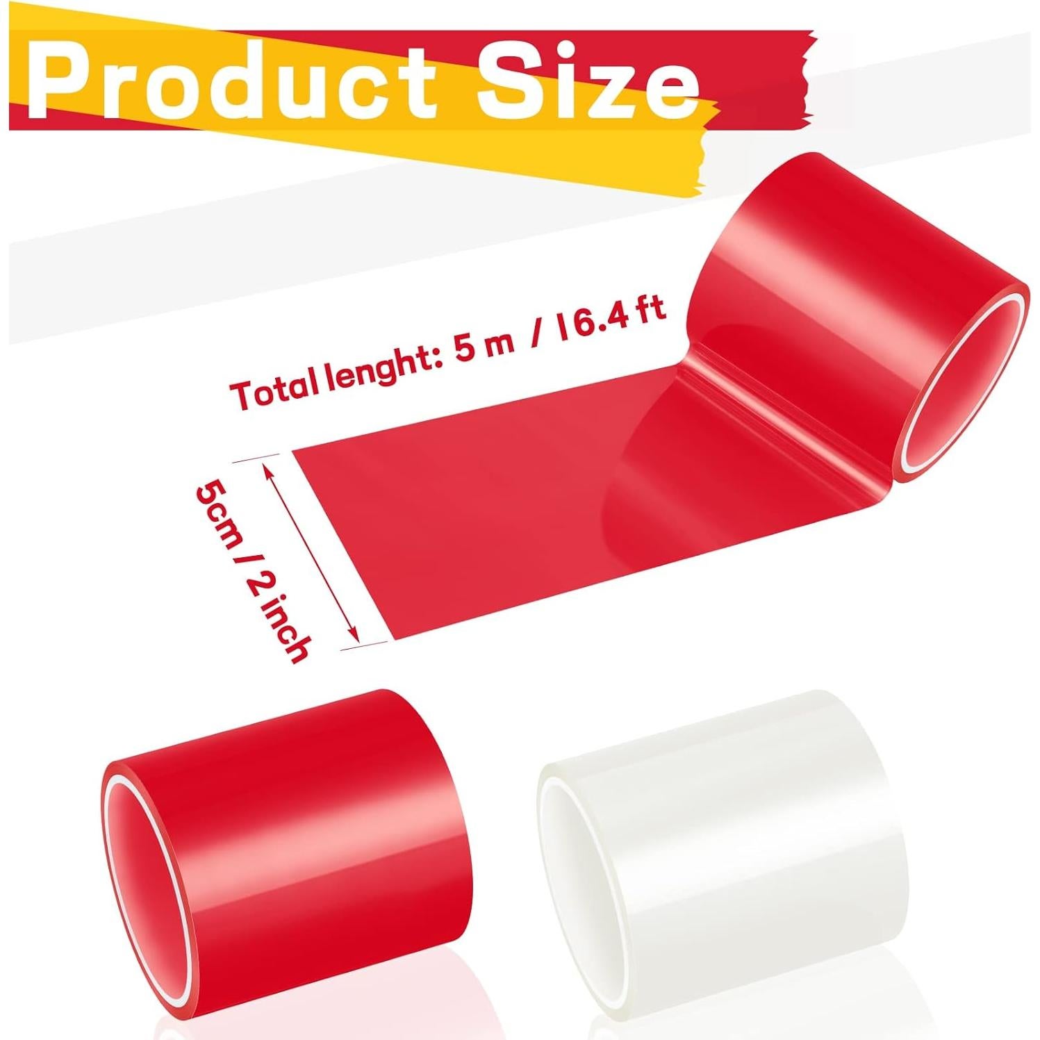 Cinta de Reparación Autoadhesiva Patelai 5m x 5cm Rojo/Transp.