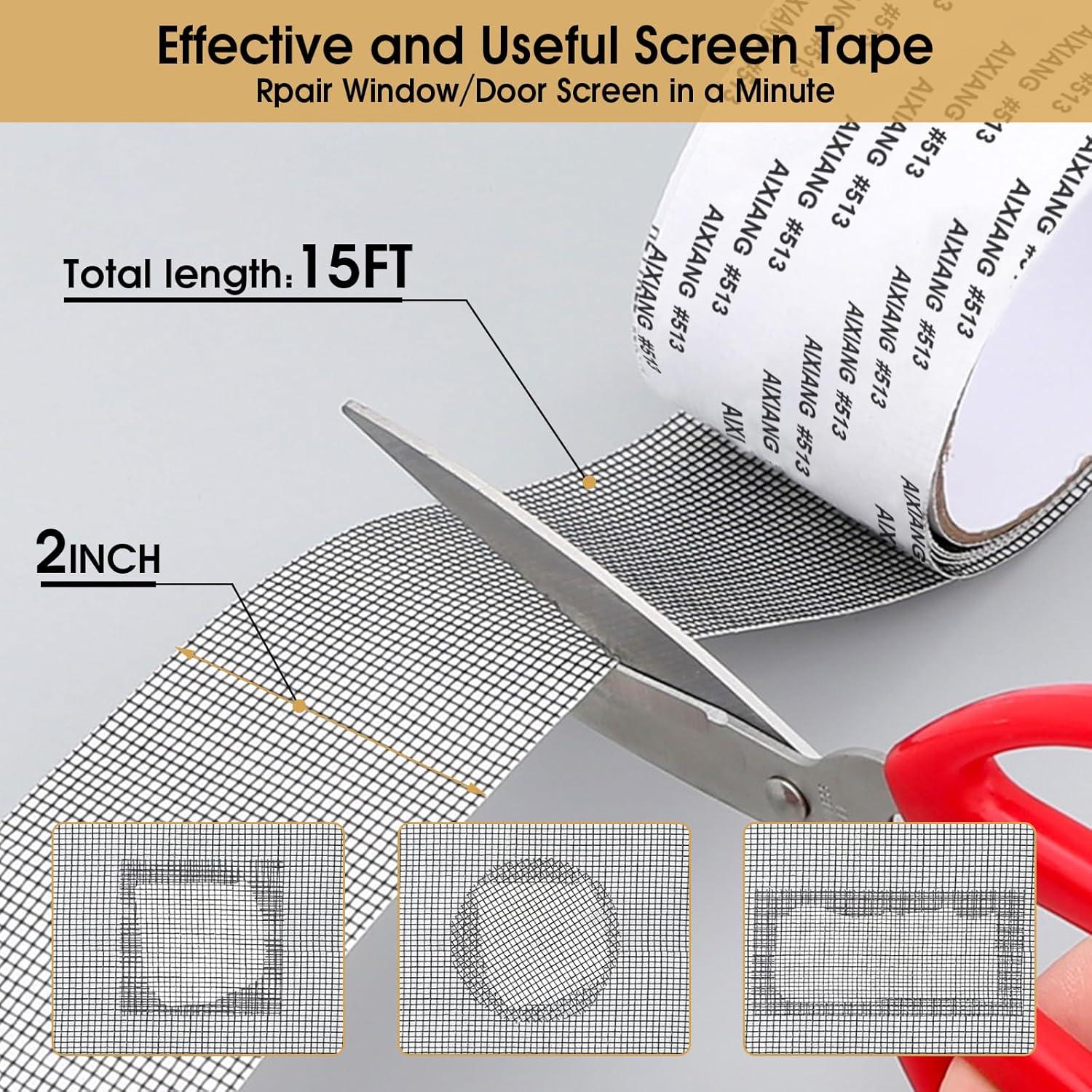 Cinta de Reparación de Pantallas GIUPRE 5,08 cm x 4,57 m Gris