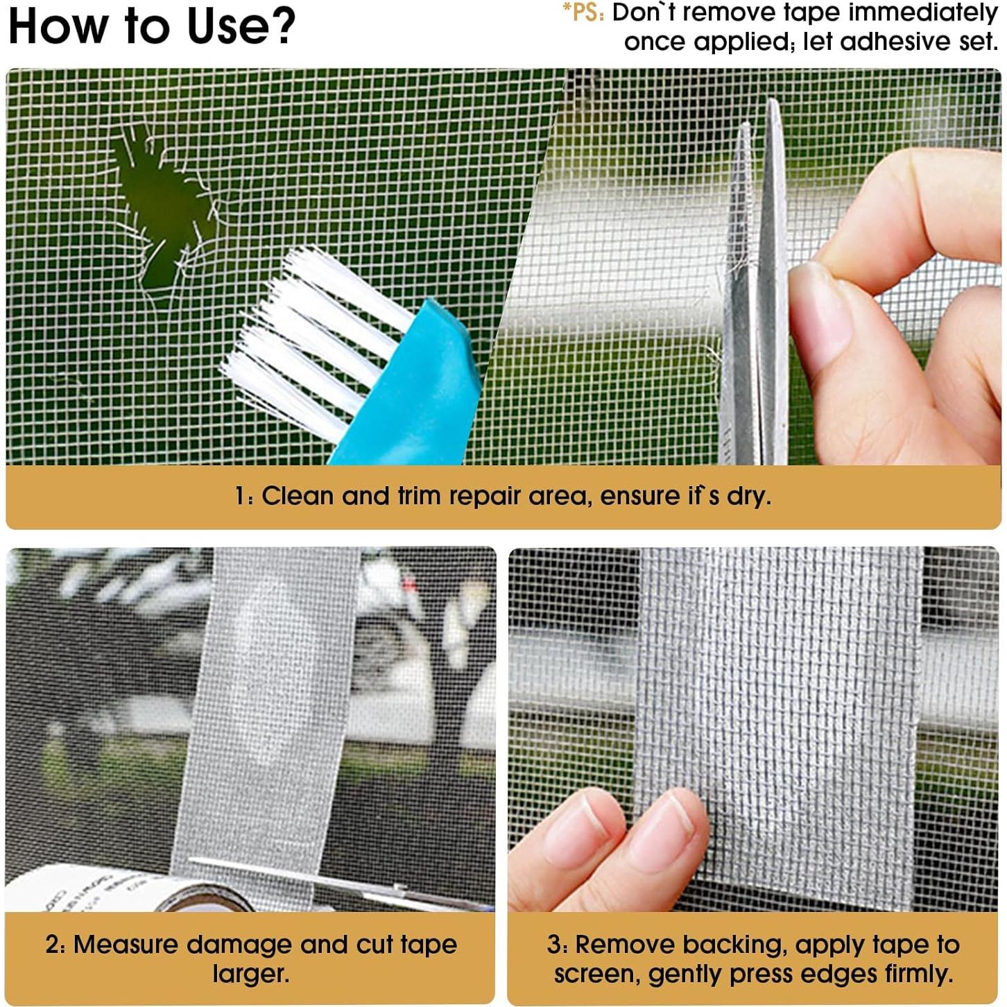 Cinta de Reparación de Pantallas GIUPRE 5,08 cm x 4,57 m Gris