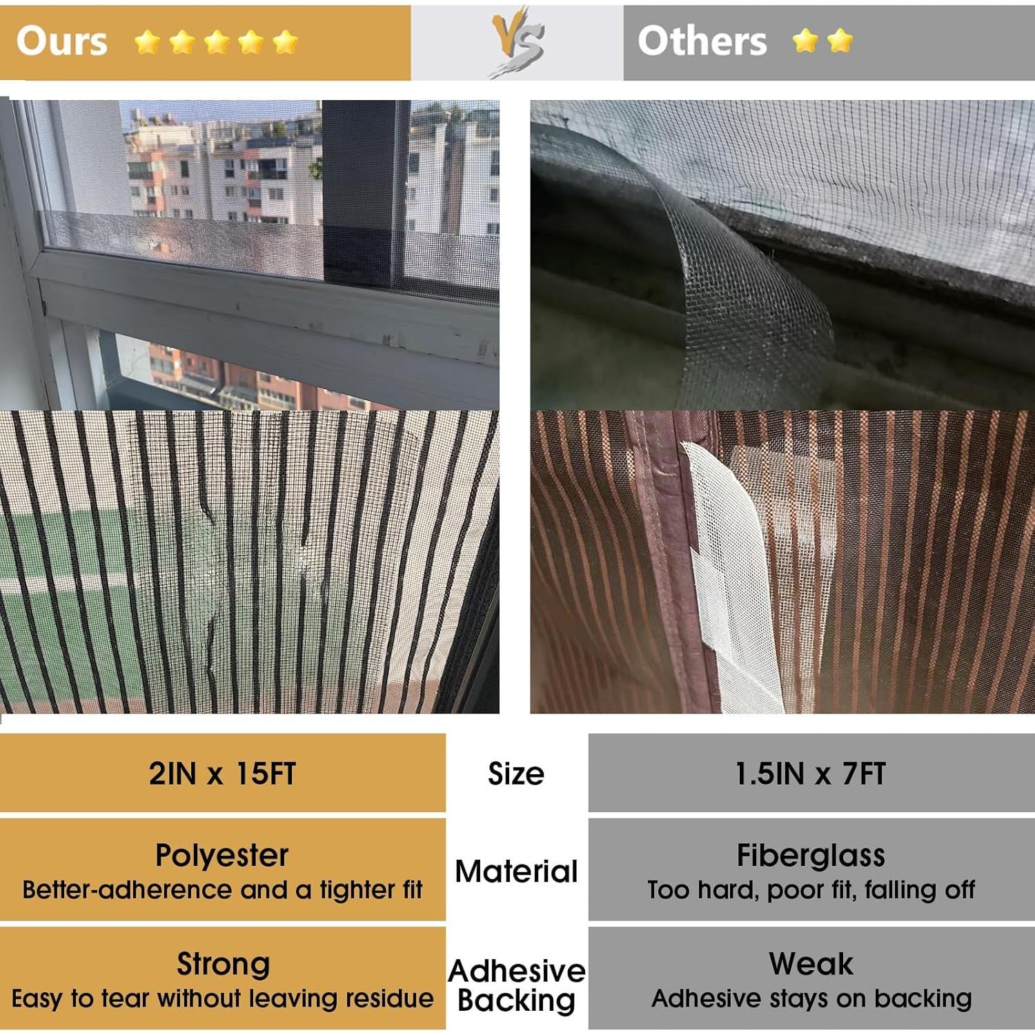 Cinta de Reparación de Pantallas GIUPRE 5,08 cm x 4,57 m Gris