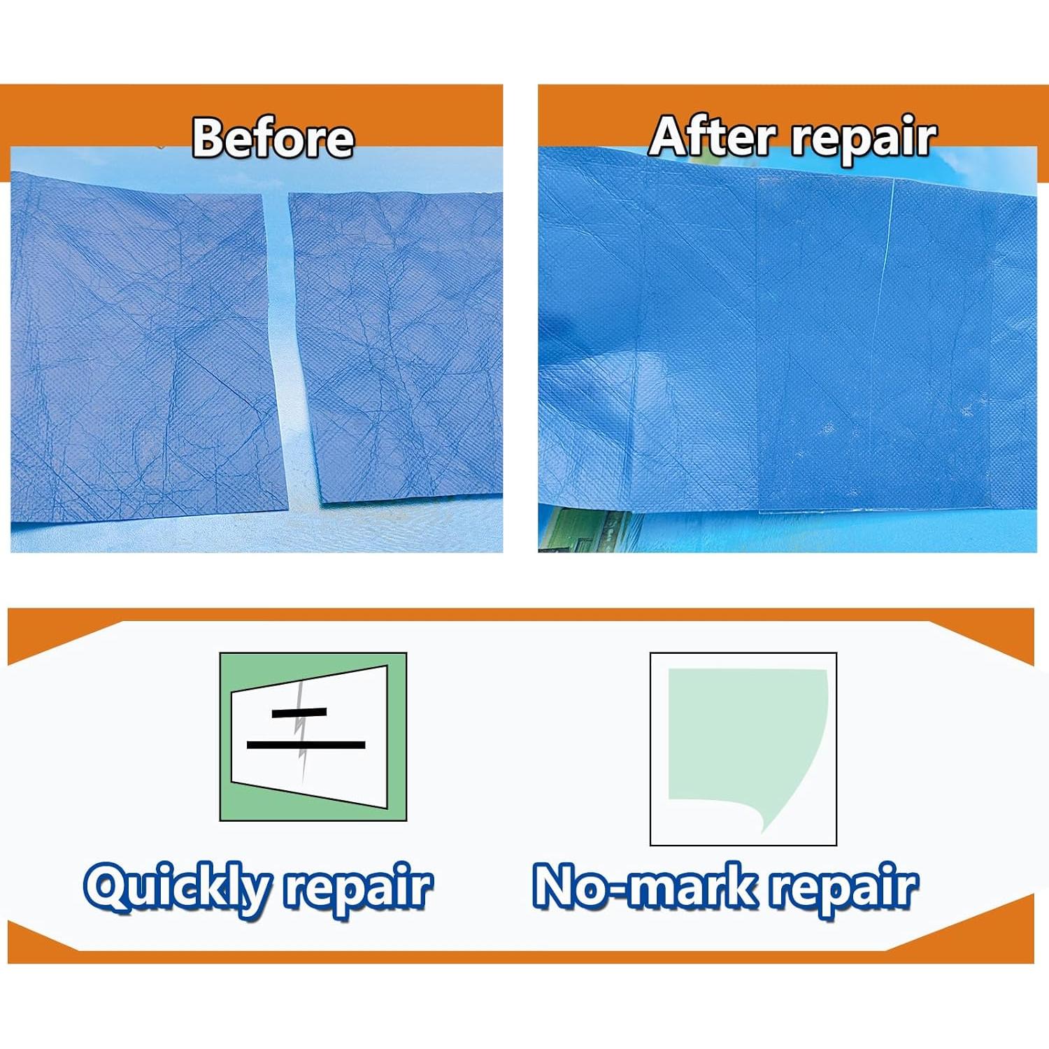 Cinta de Reparación Transparente Wensskku 10,16 cm x 3,05 m